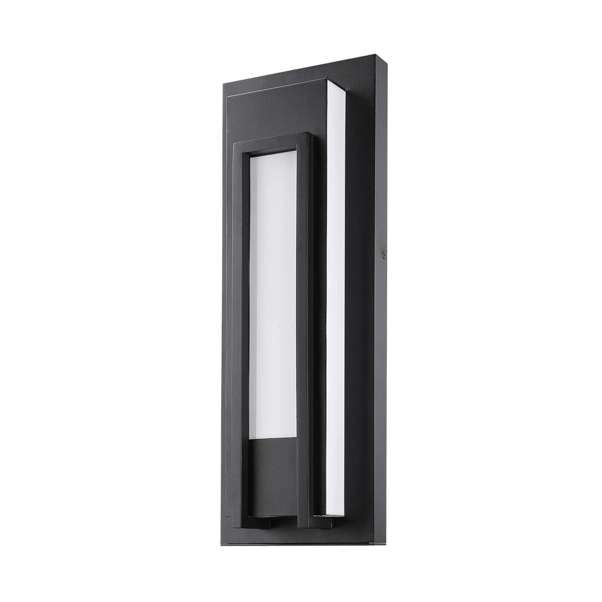 Shown in Black finish and White glass