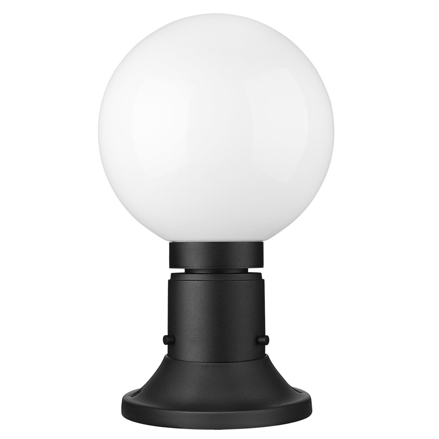 Shown in Black finish and Opal glass