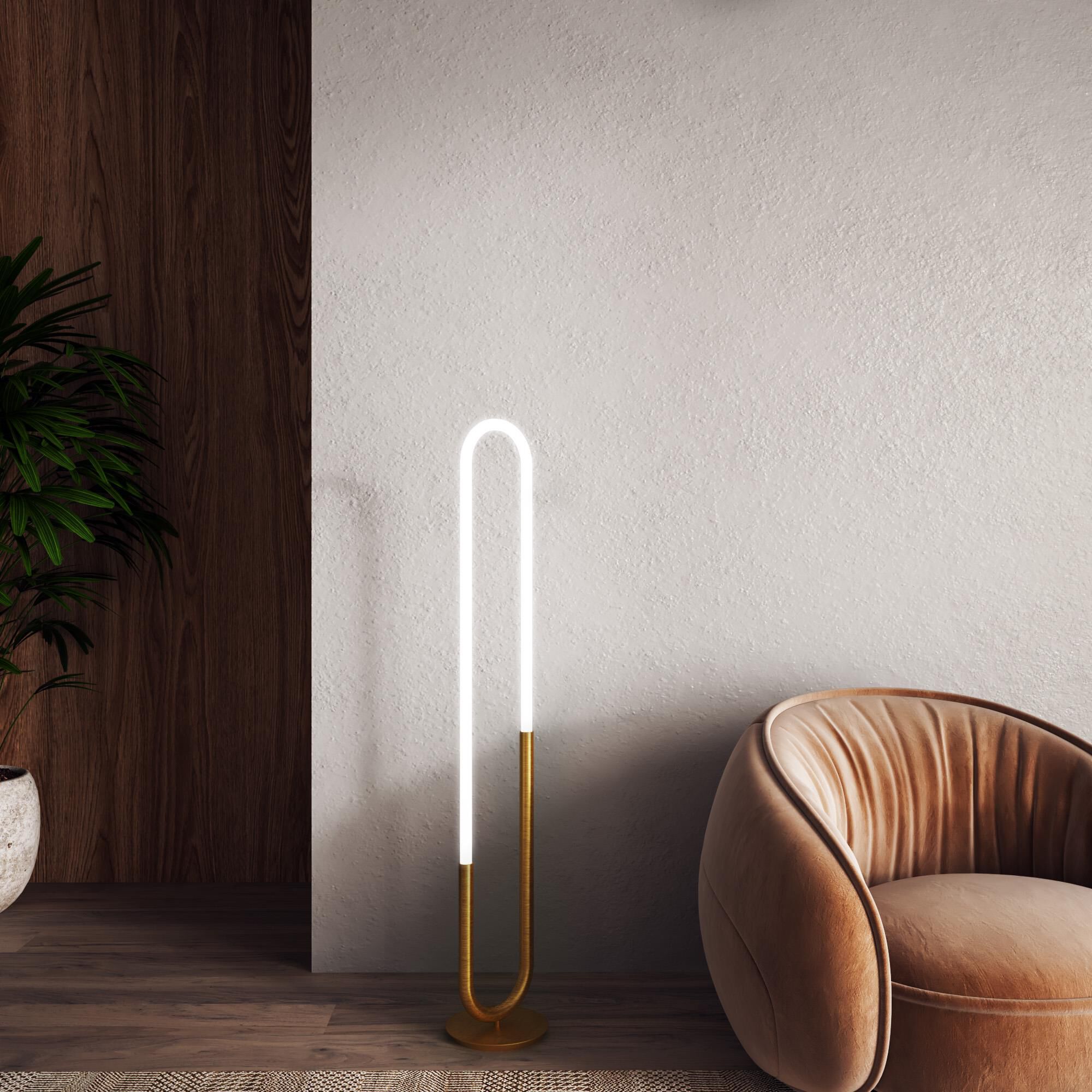 Shown in Brushed Gold finish