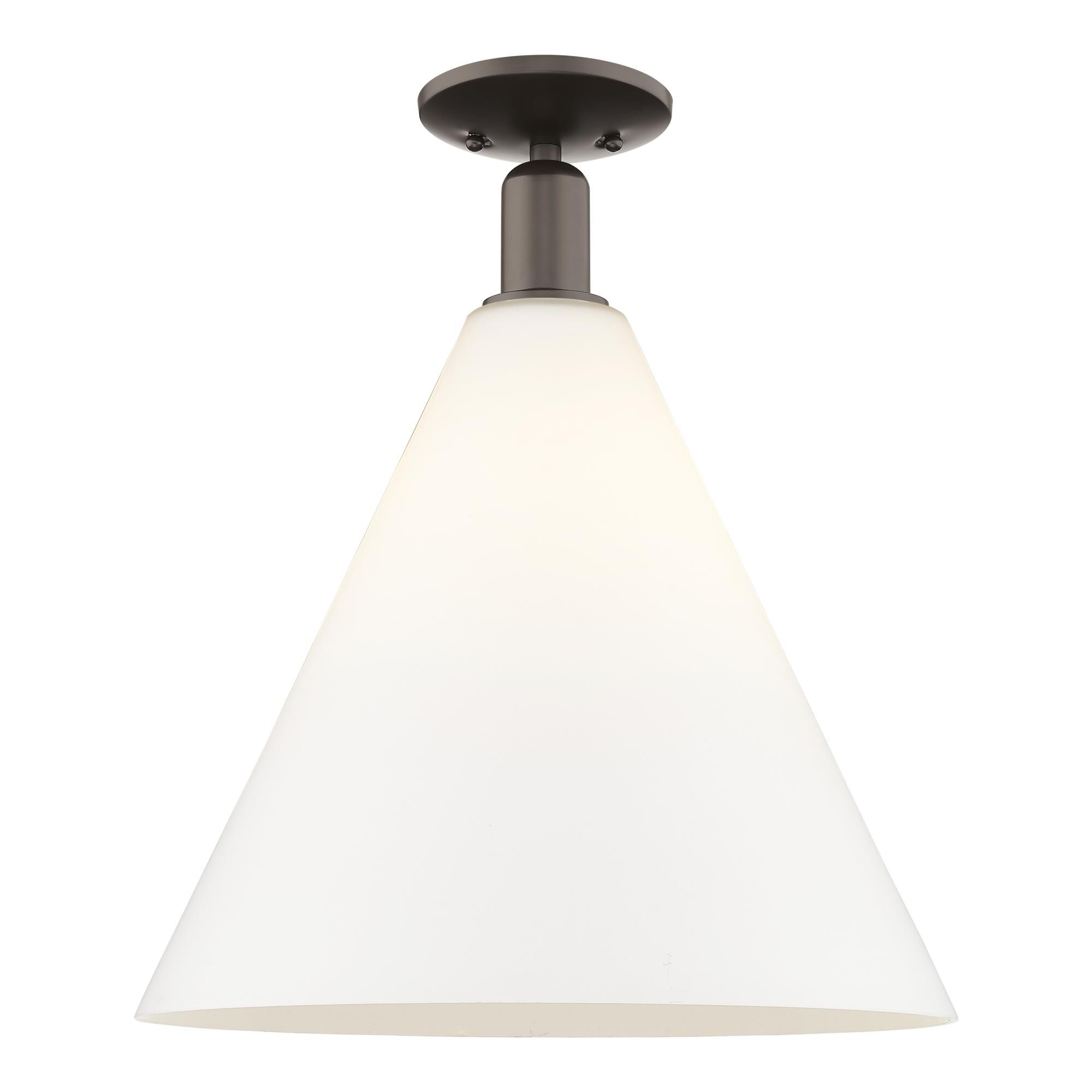 Bruno Marashlian Berkshire Glass 16 Inch Semi Flush Mount by Innovations Lighting