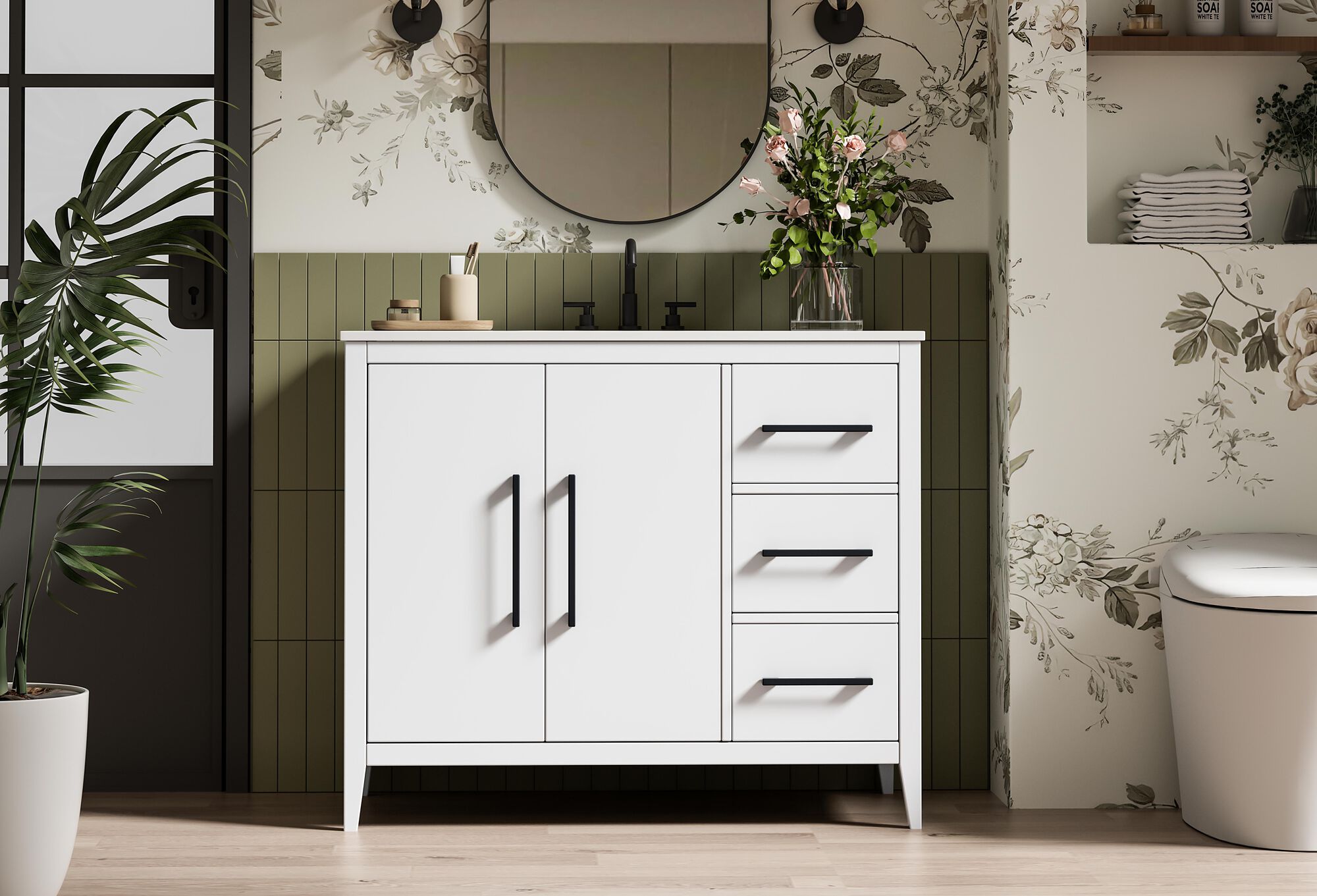 Millie 22 Inch Bath Vanity Cabinet,