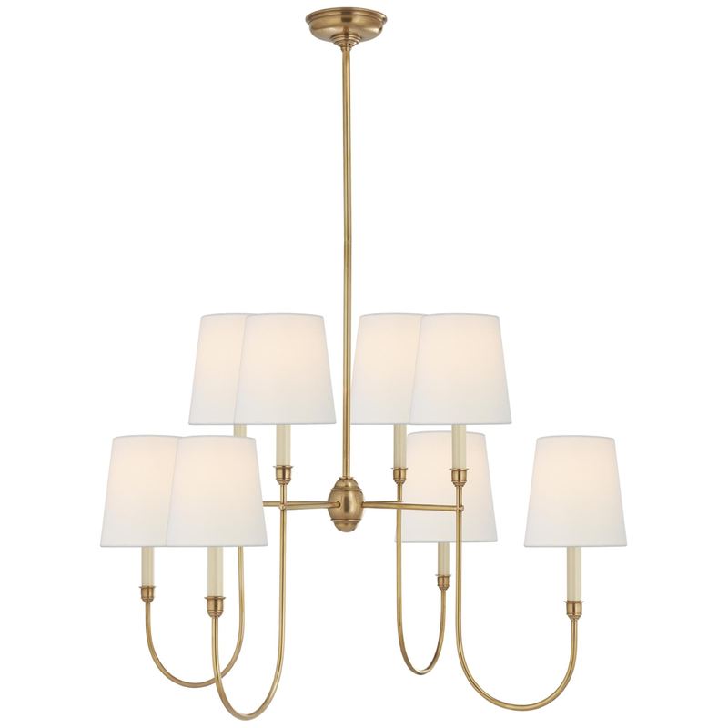 Thomas O'Brien Vendome 36 Inch 8 Light Chandelier by Visual Comfort Signature Collection