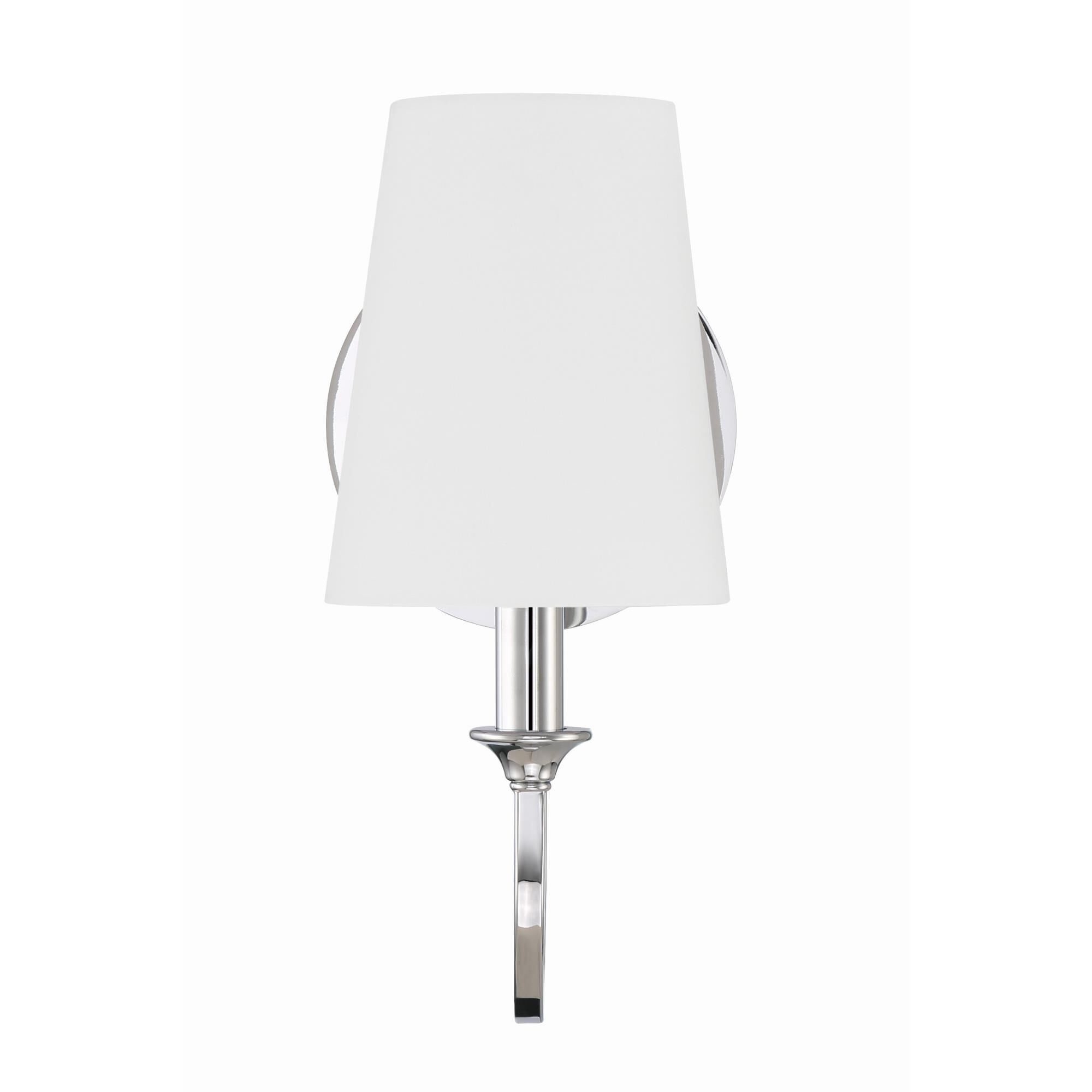 Shown in Polished Chrome finish and Silk shade