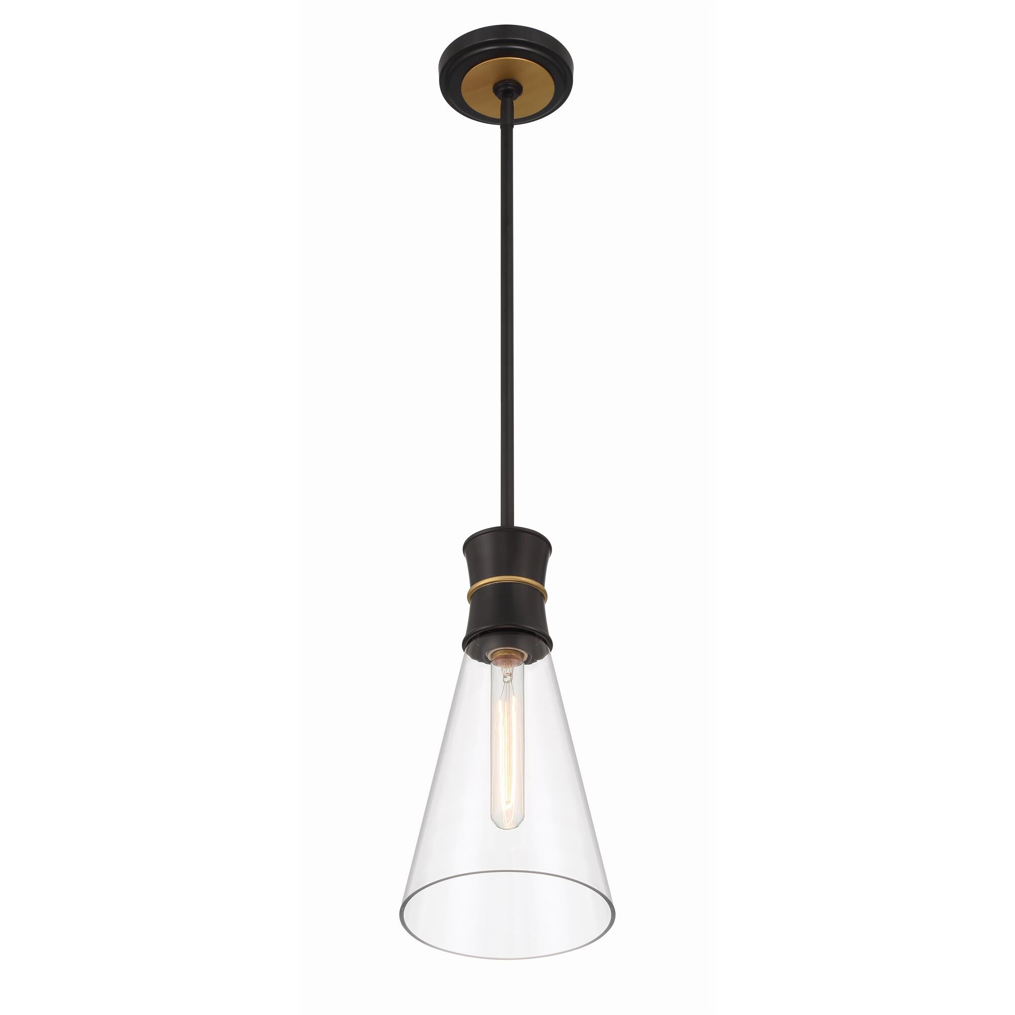 Shown in Matte Black and Textured Gold finish