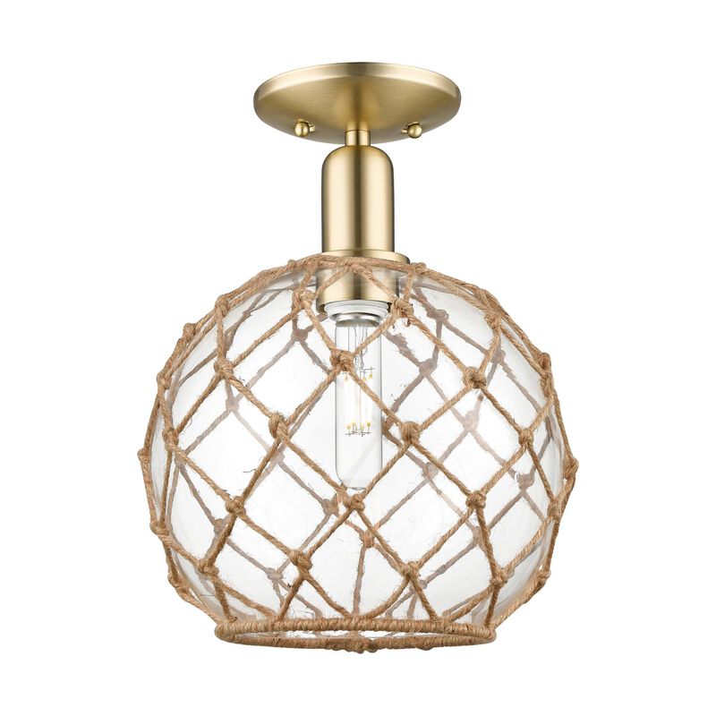 Bruno Marashlian Farmhouse Rope 10 Inch Semi Flush Mount by Innovations Lighting