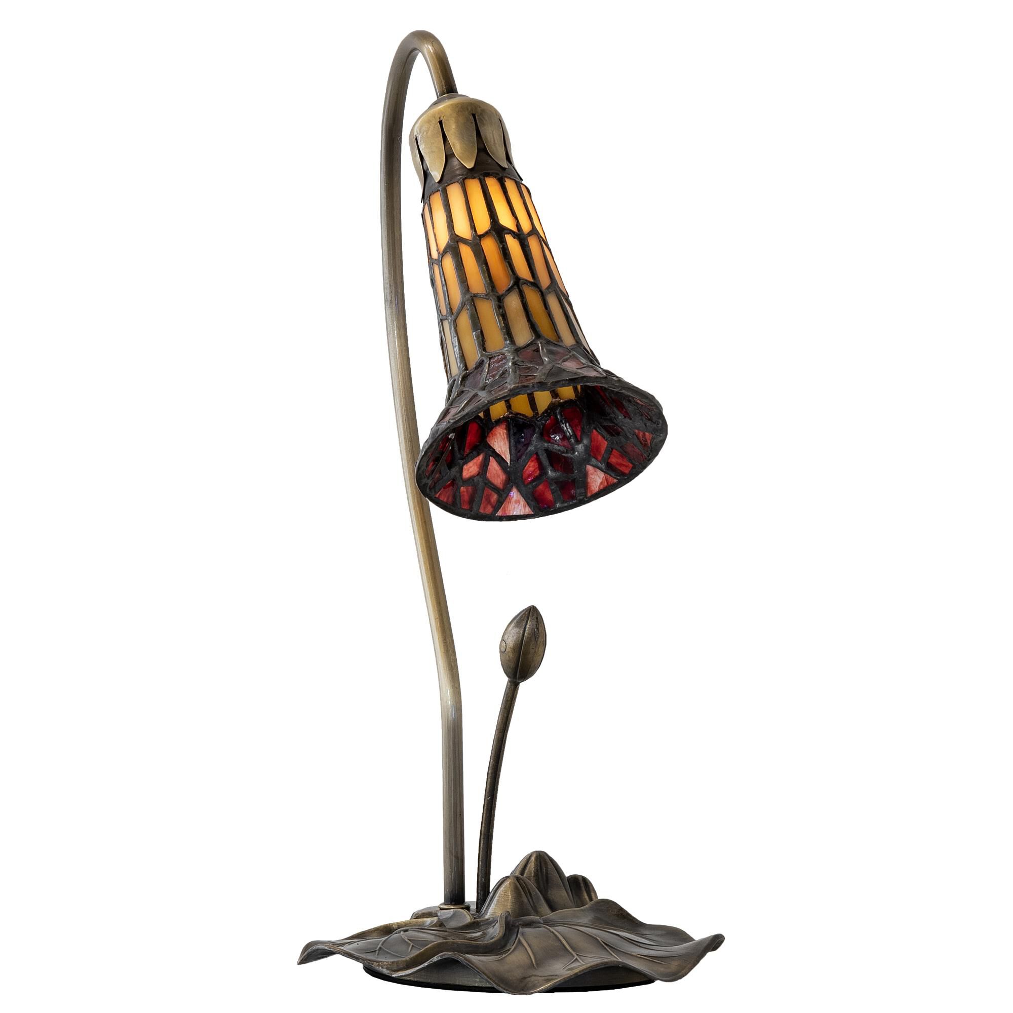 Shown in Antique Copper Finish finish and Cranberry;Ruby glass