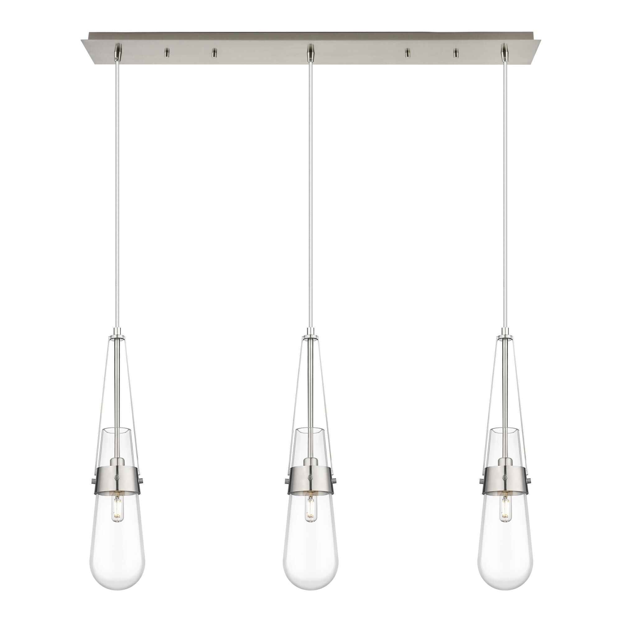 Bruno Marashlian Milan 36 Inch 3 Light Linear Suspension Light by Innovations Lighting