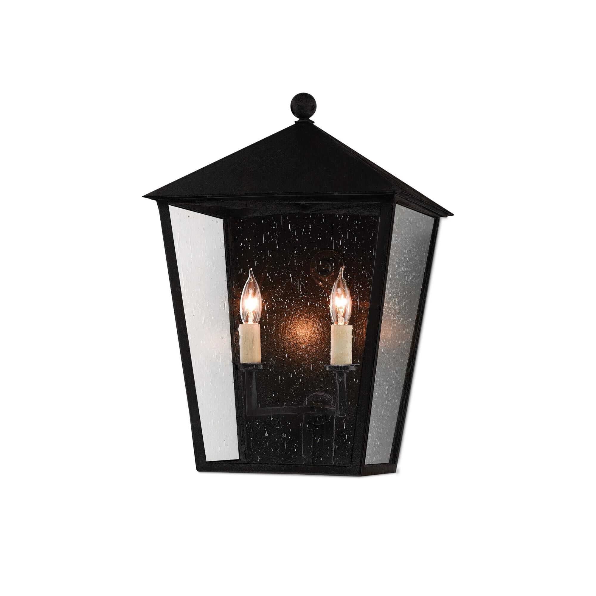 Bening 17 Inch Tall 2 Light Outdoor Wall Light by Currey and Company