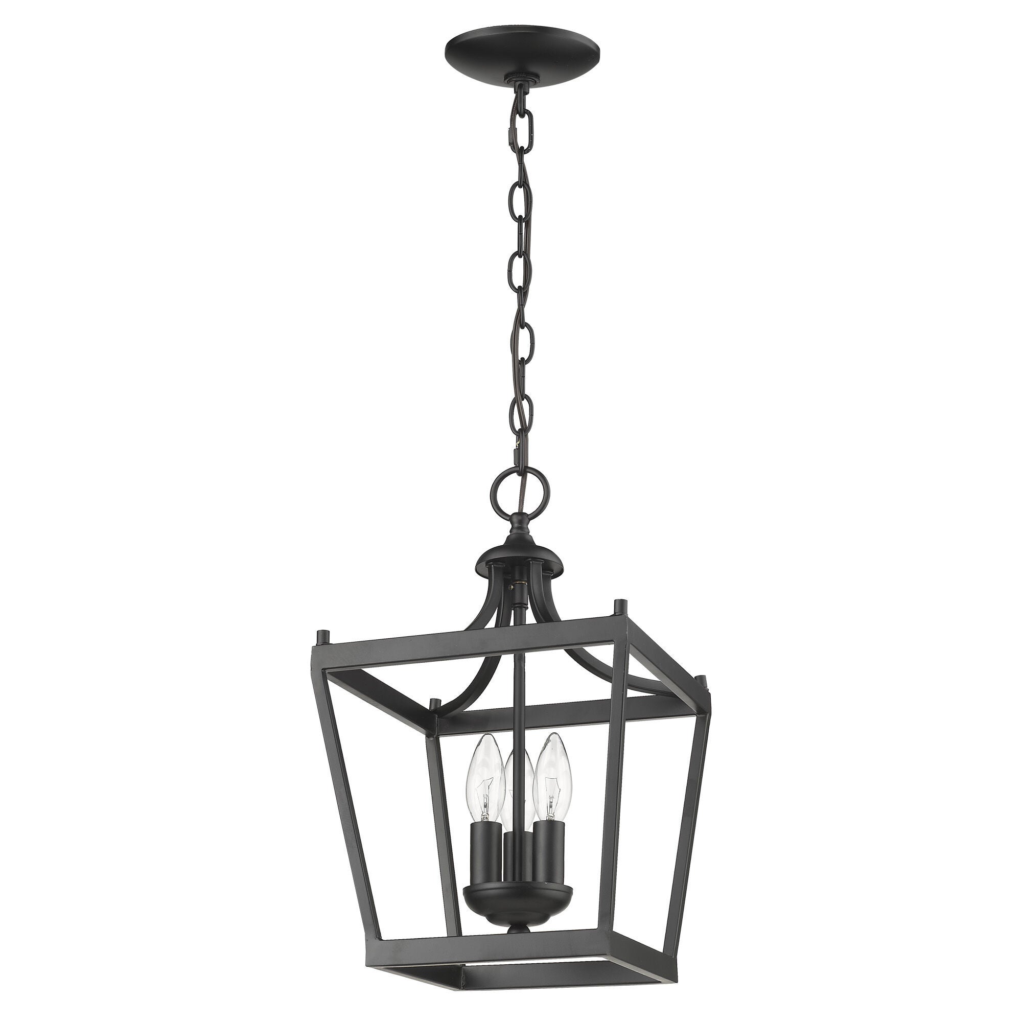 Shown in Matte Black finish and -- glass and -- shade