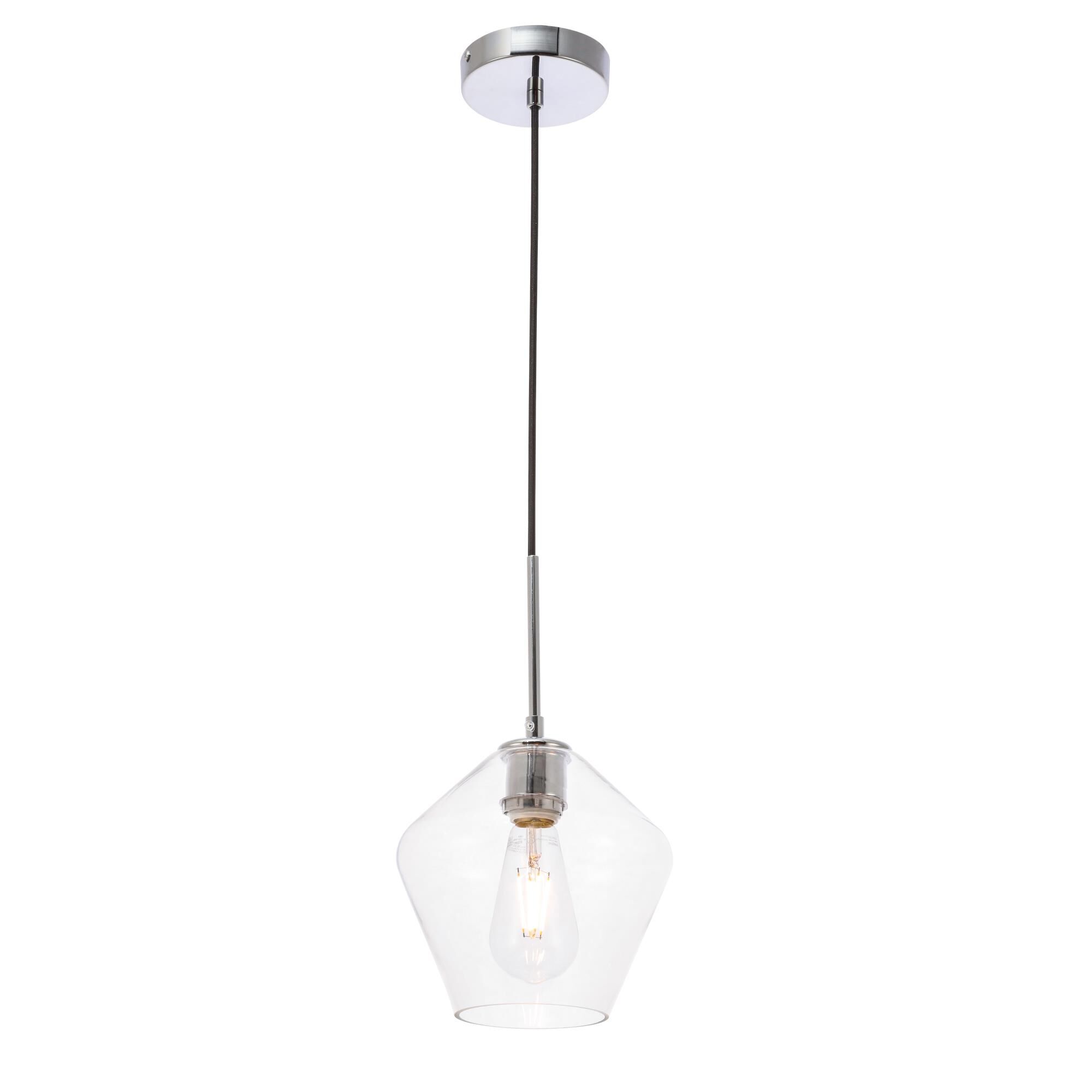 Gene 8 Inch Mini Pendant by Elegant Lighting