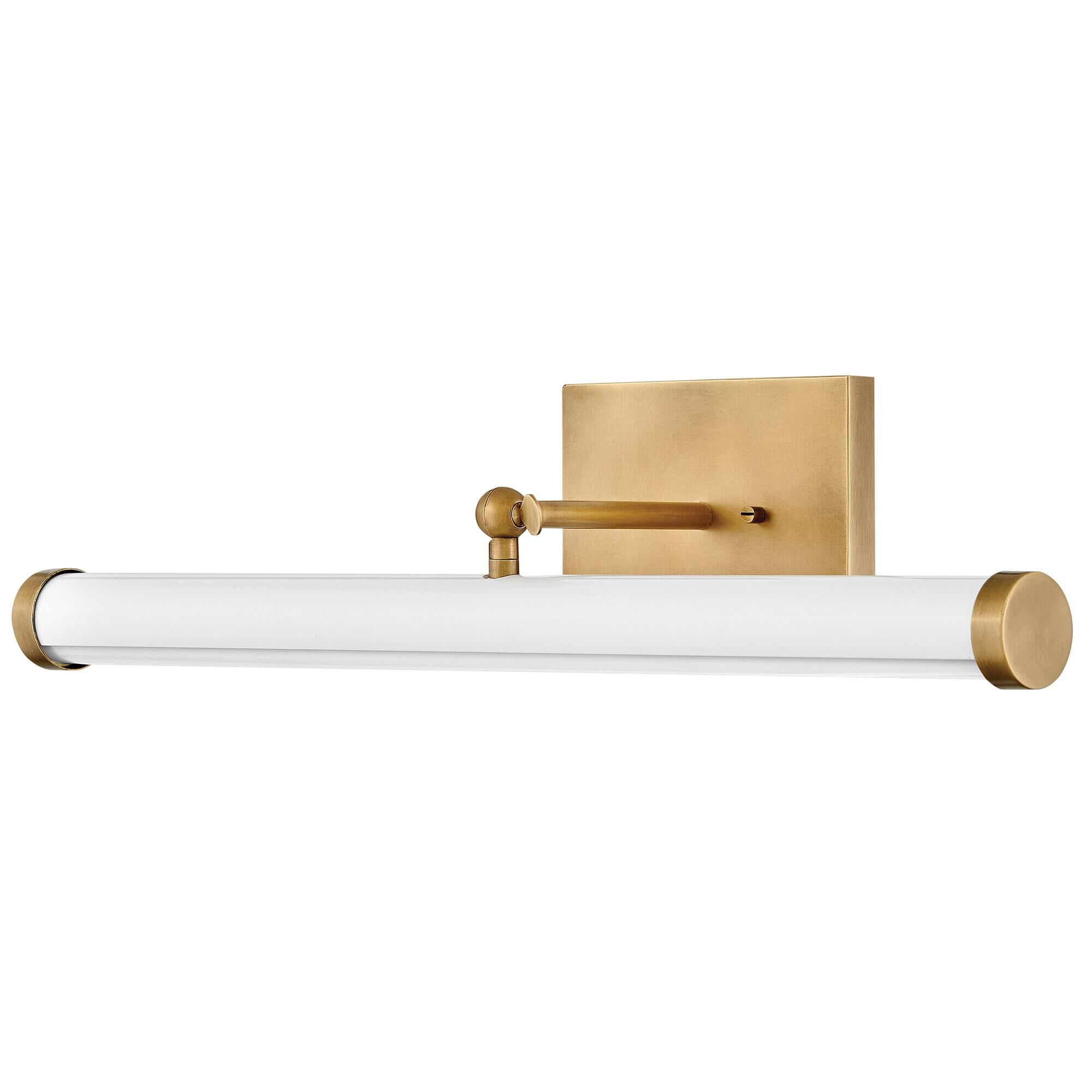 Shown in Heritage Brass finish and Acrylic Lens glass and Gloss White accent
