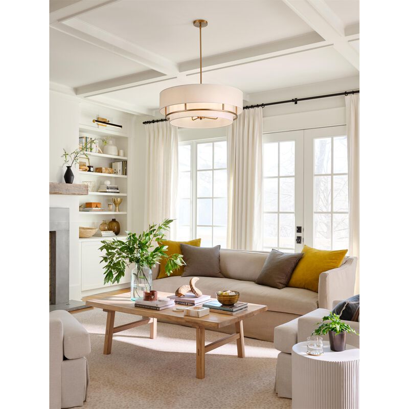 Graham 30 Inch 4 Light Semi Flush Mount by Hinkley