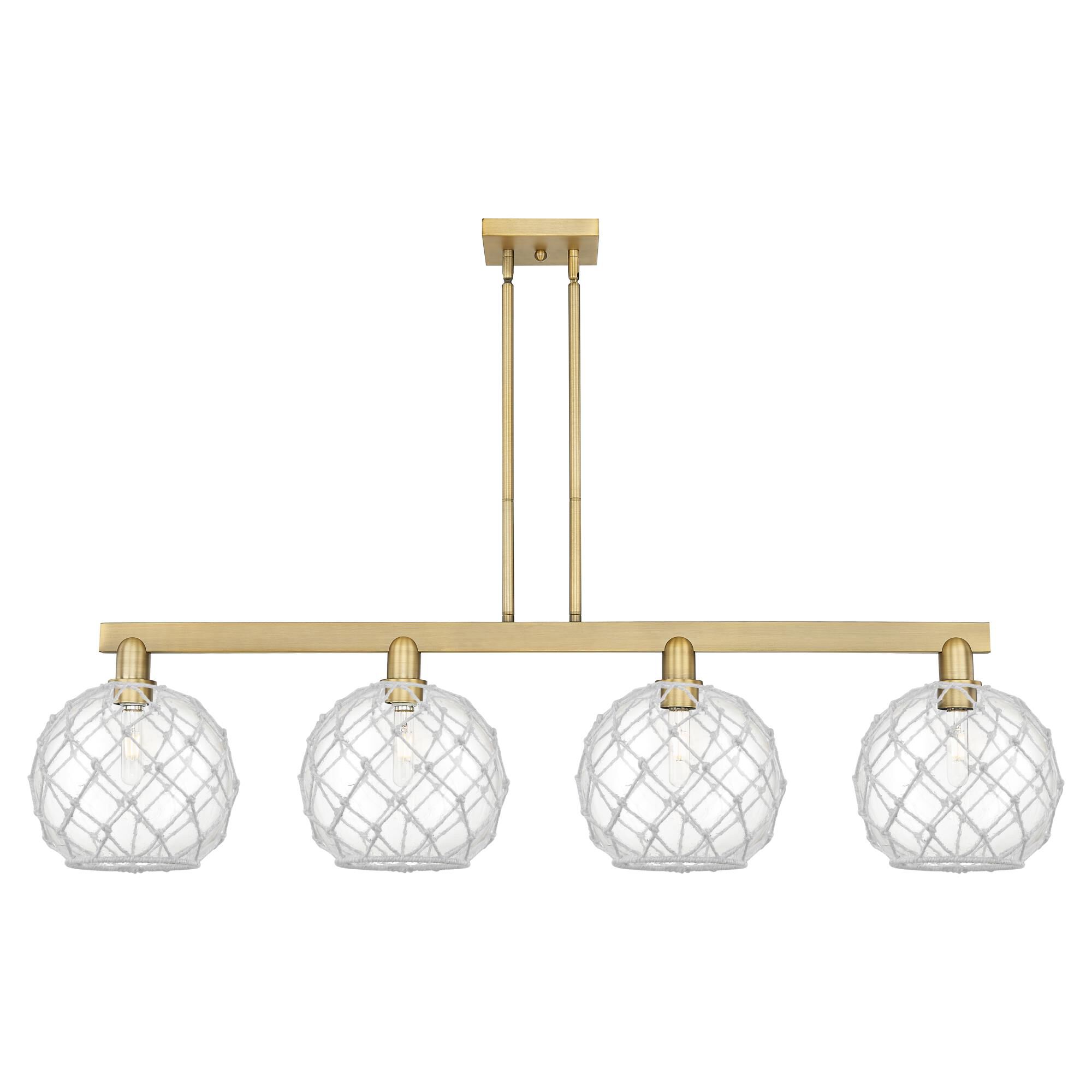 Bruno Marashlian Farmhouse Rope 53 Inch Linear Suspension Light by Innovations Lighting