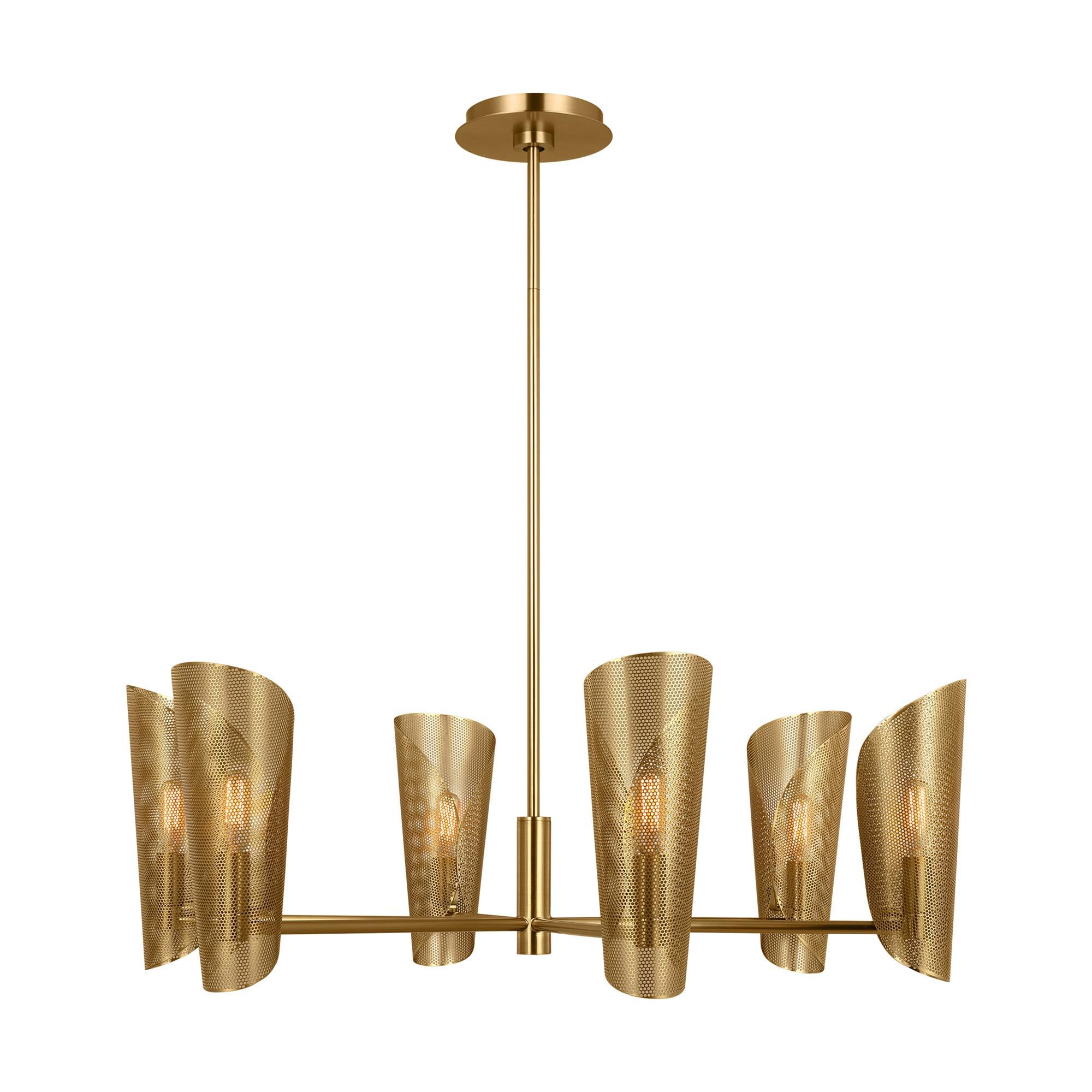 Shown in Burnished Brass finish and Burnished Brass Steel s shade