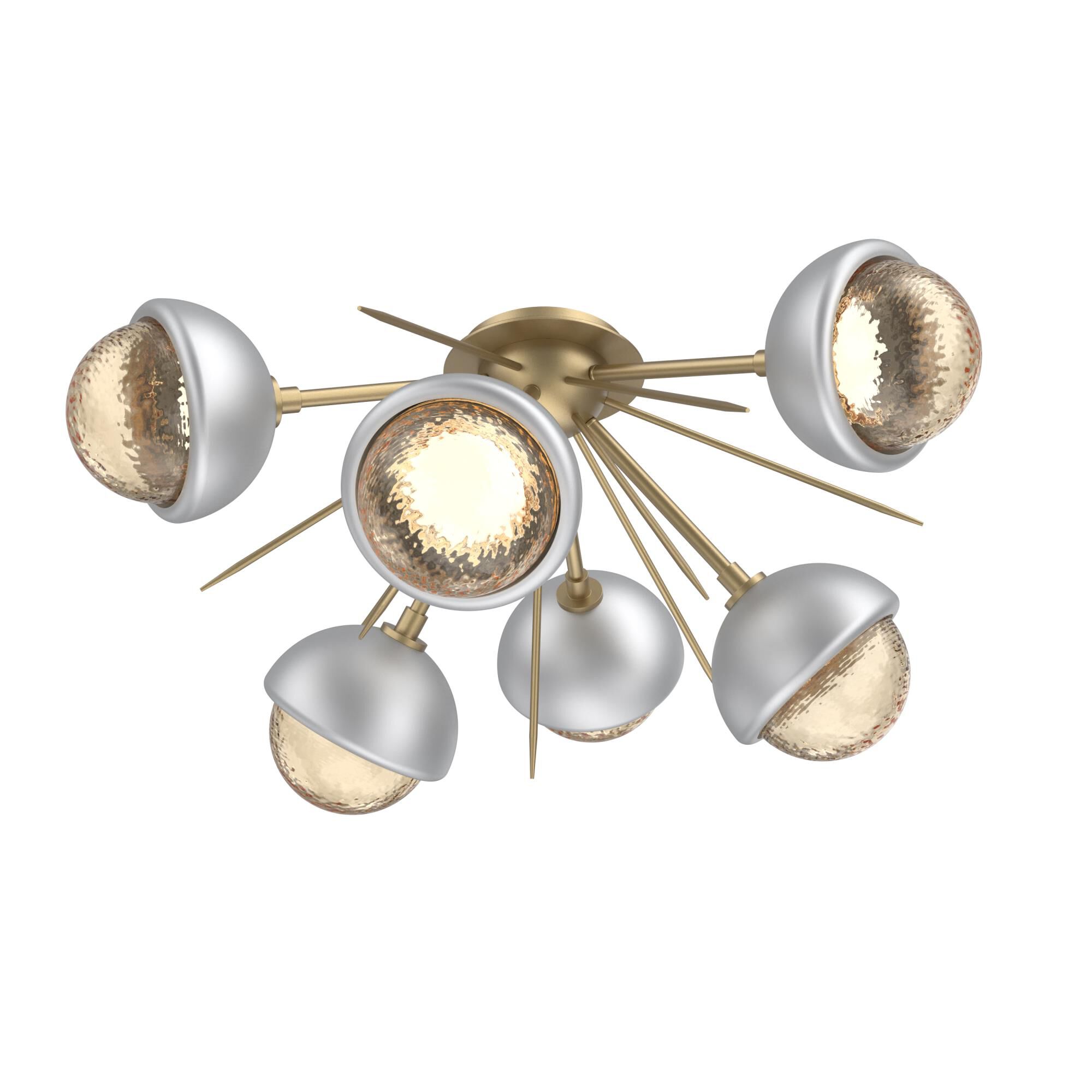 Levi Wilson Cabochon 28 Inch Semi Flush Mount by Hammerton Studio