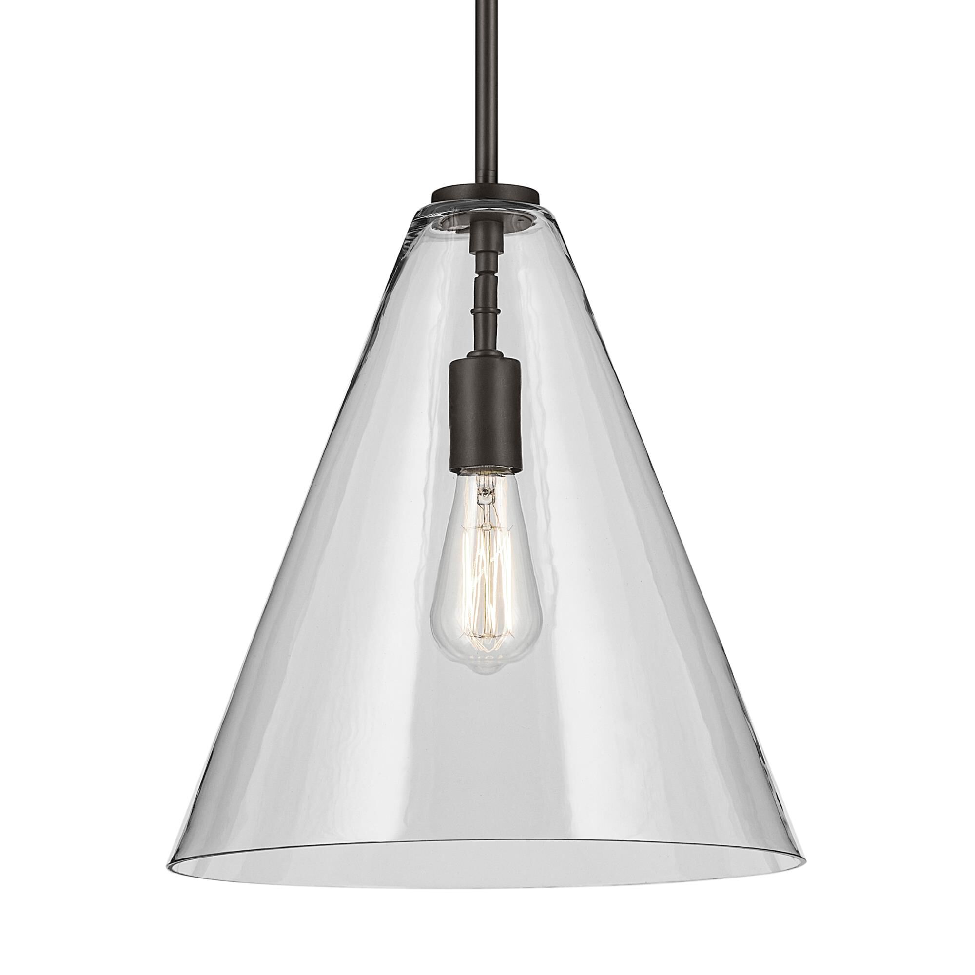 Shown in Olde Bronze finish and Clear glass