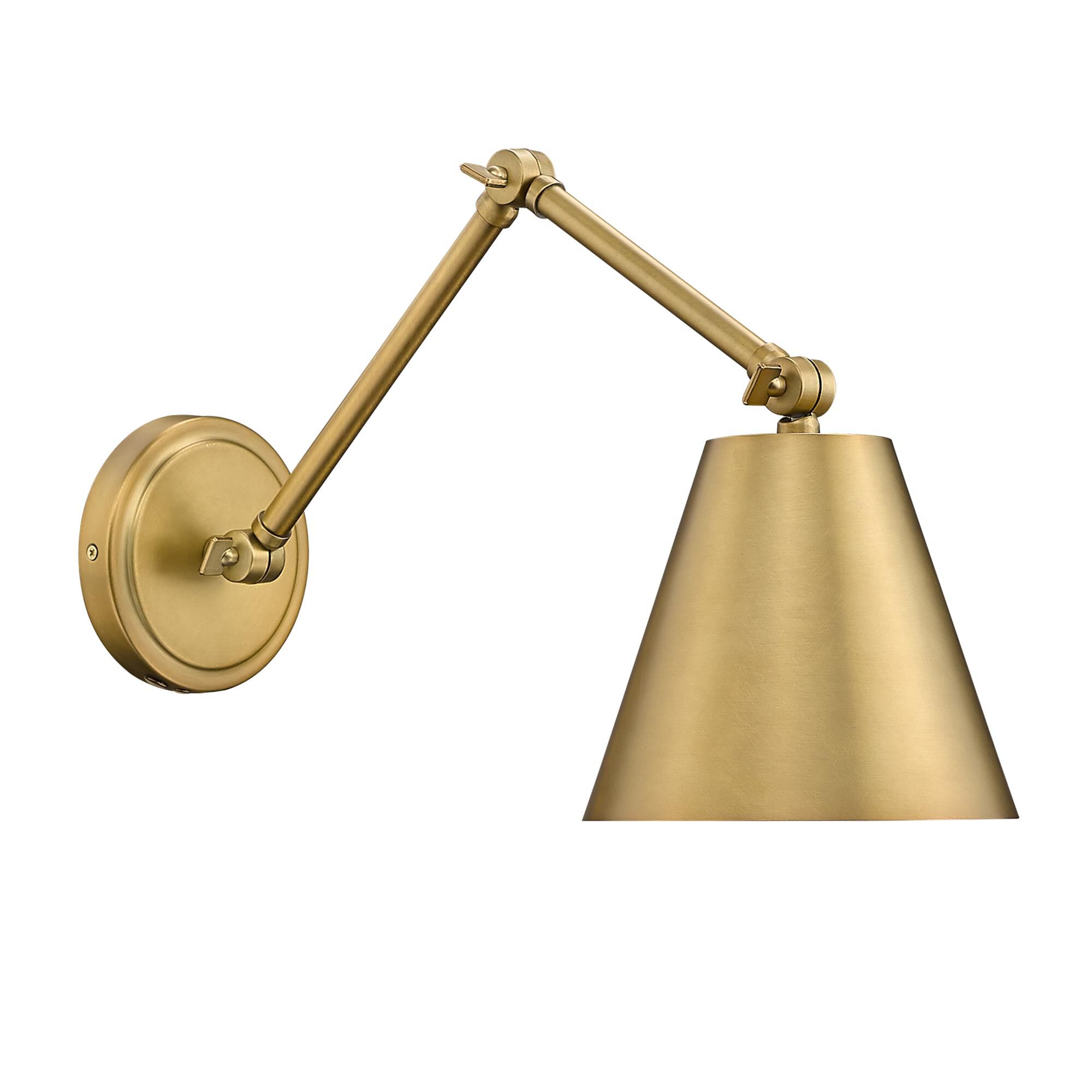 Shown in Rubbed Brass finish and Rubbed Brass glass and Rubbed Brass shade