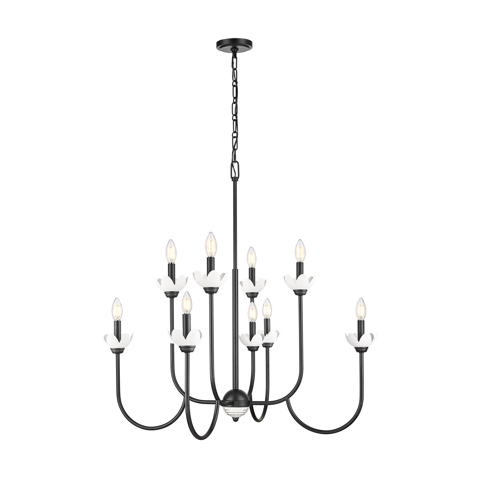 Shown in Matte Black finish and Clear Ribbed glass and Clear Ribbed shade