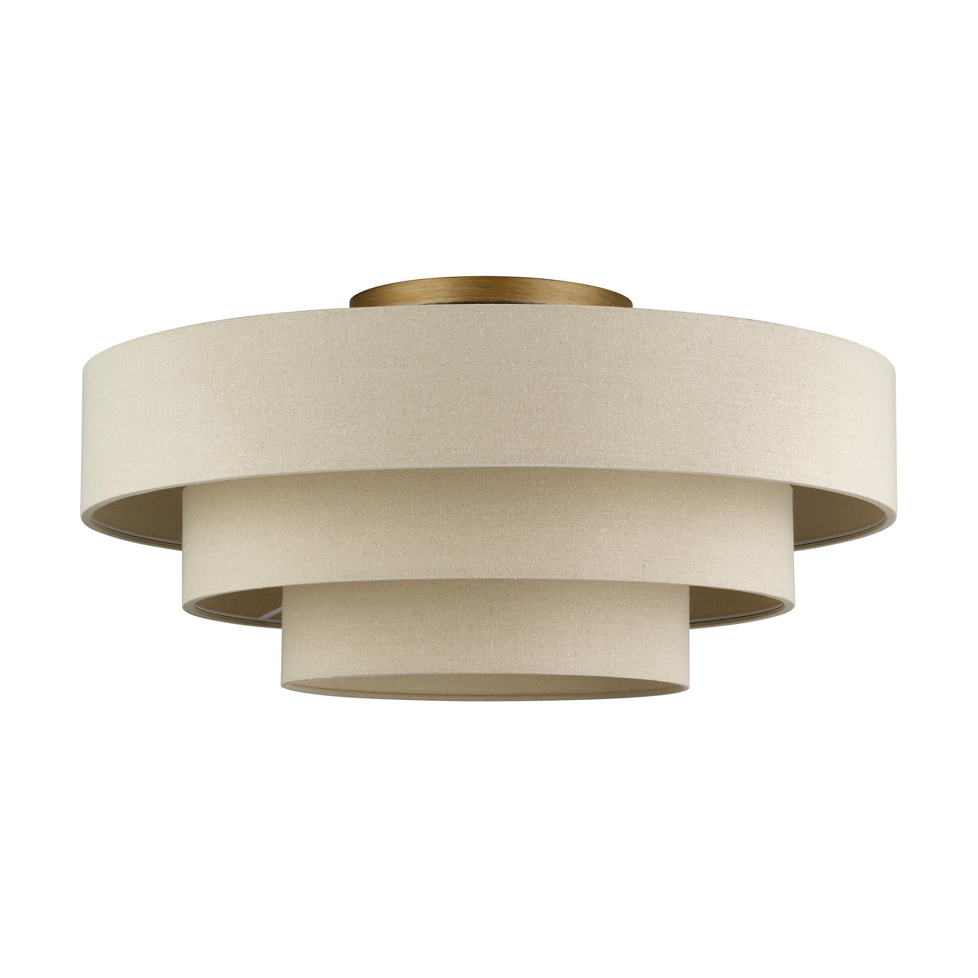 Bellingham 28 Inch Semi Flush Mount by Livex Lighting