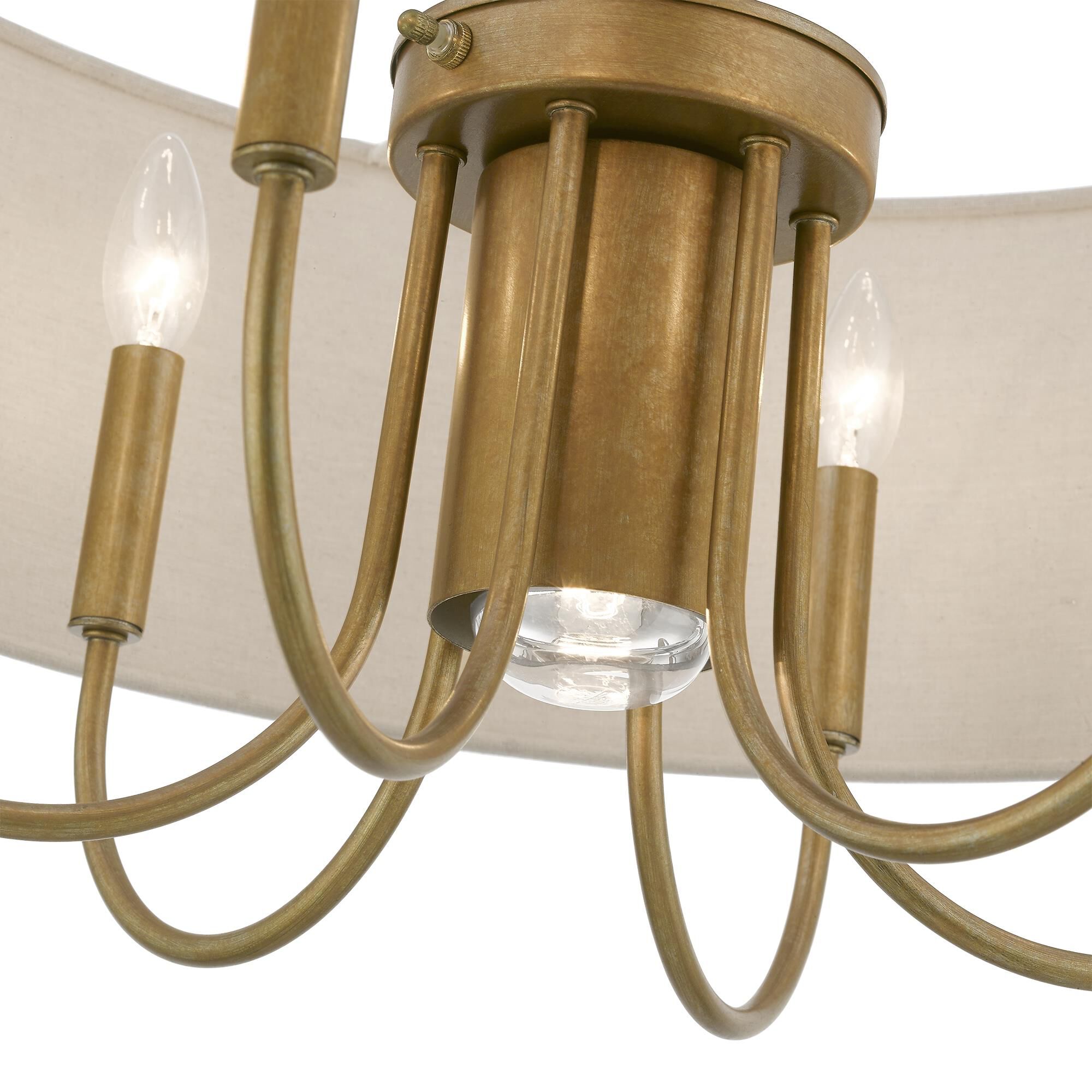 Burnett 24 Inch 7 Light Chandelier by Livex Lighting - Clearance