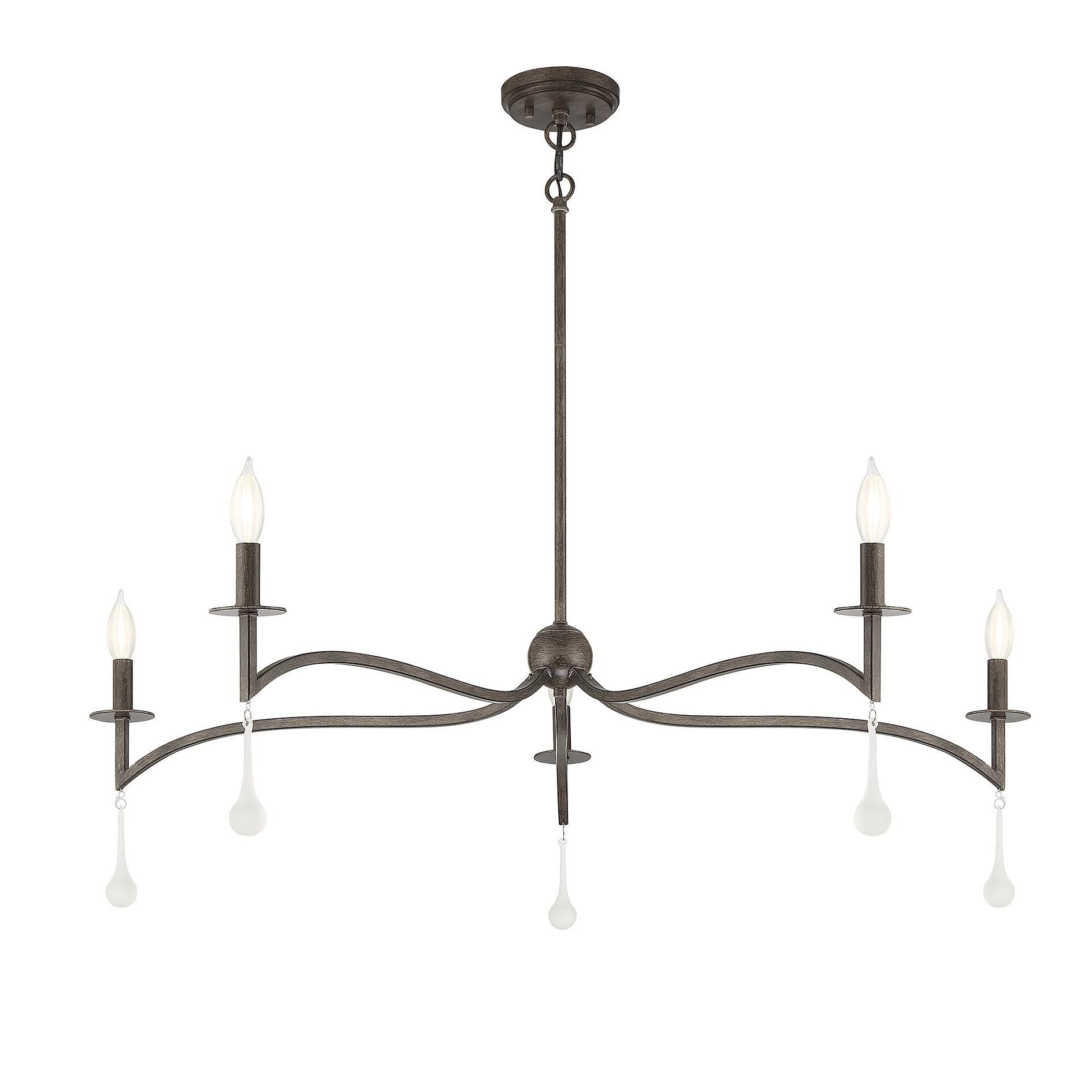 Laramie 43 Inch 5 Light Chandelier by Savoy House