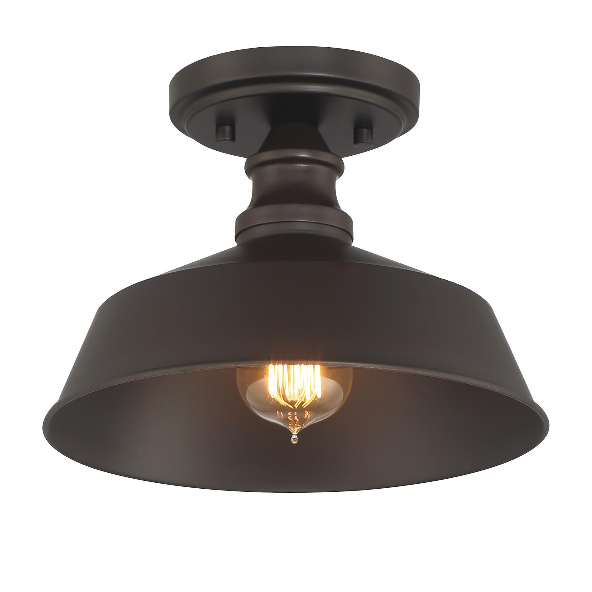 Shown in Oil Rubbed Bronze finish and Metal shade