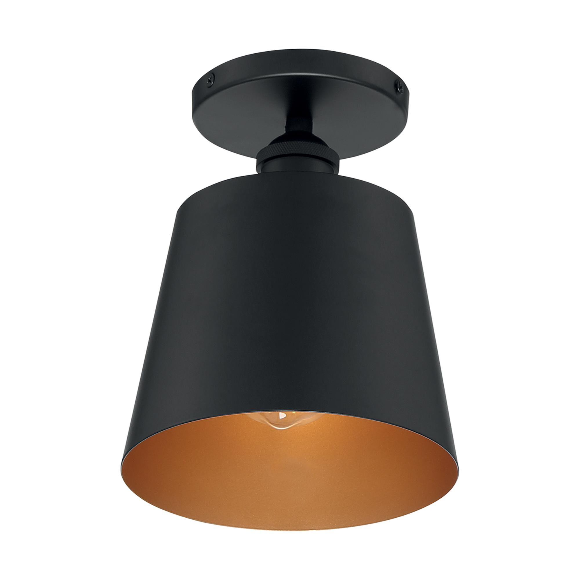 Motif 7 Inch 1 Light Semi Flush Mount by Nuvo Lighting