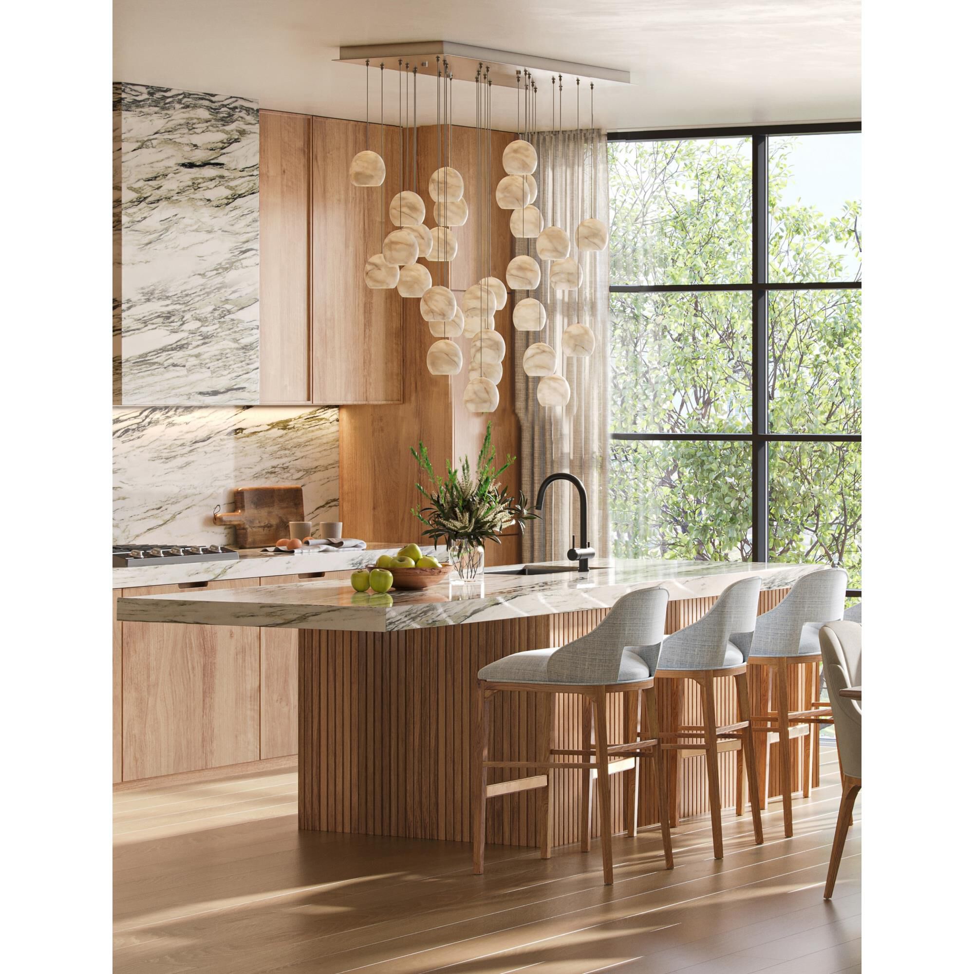 Lazio Multi Light Pendant by Currey and Company
