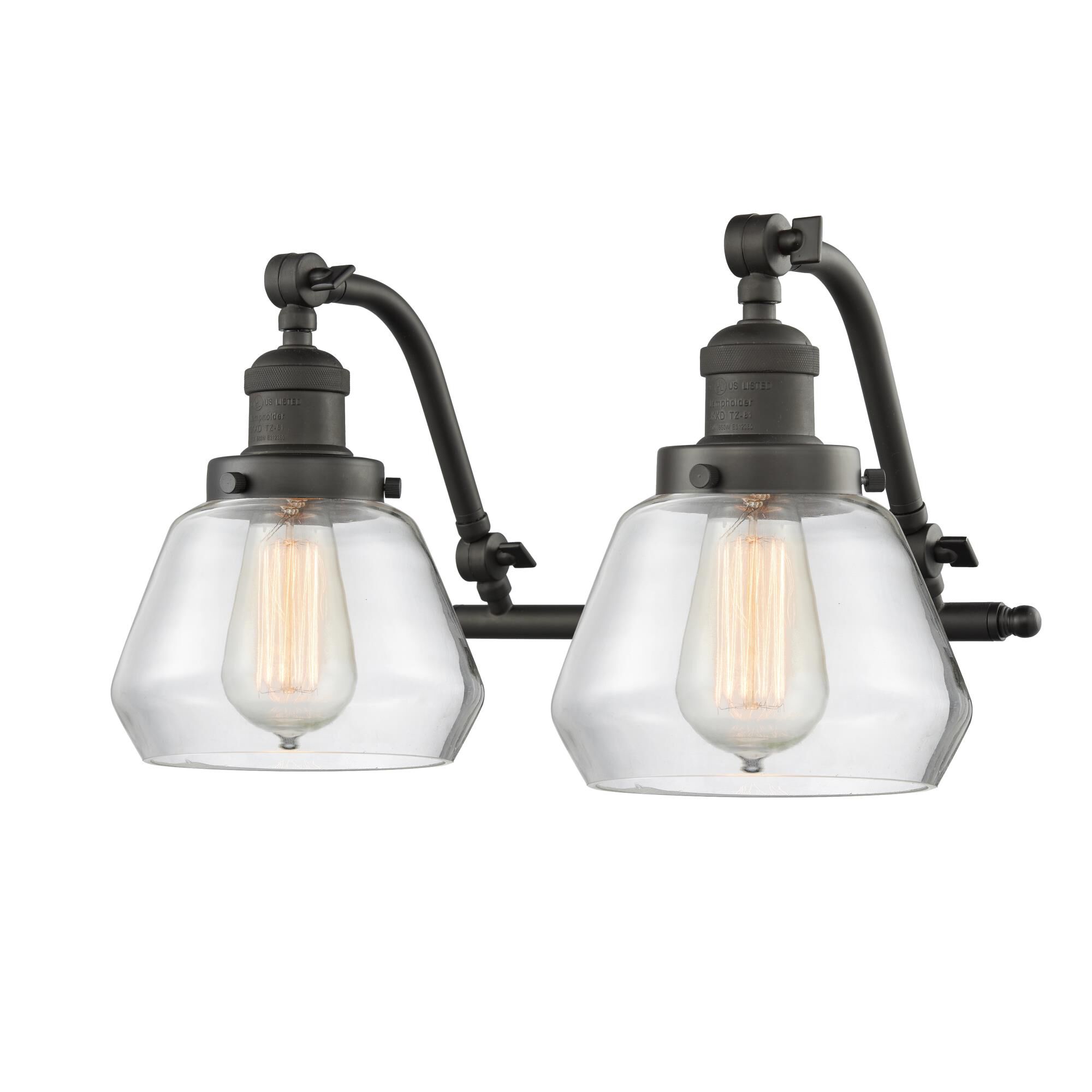 Shown in Oil Rubbed Bronze finish and Clear glass