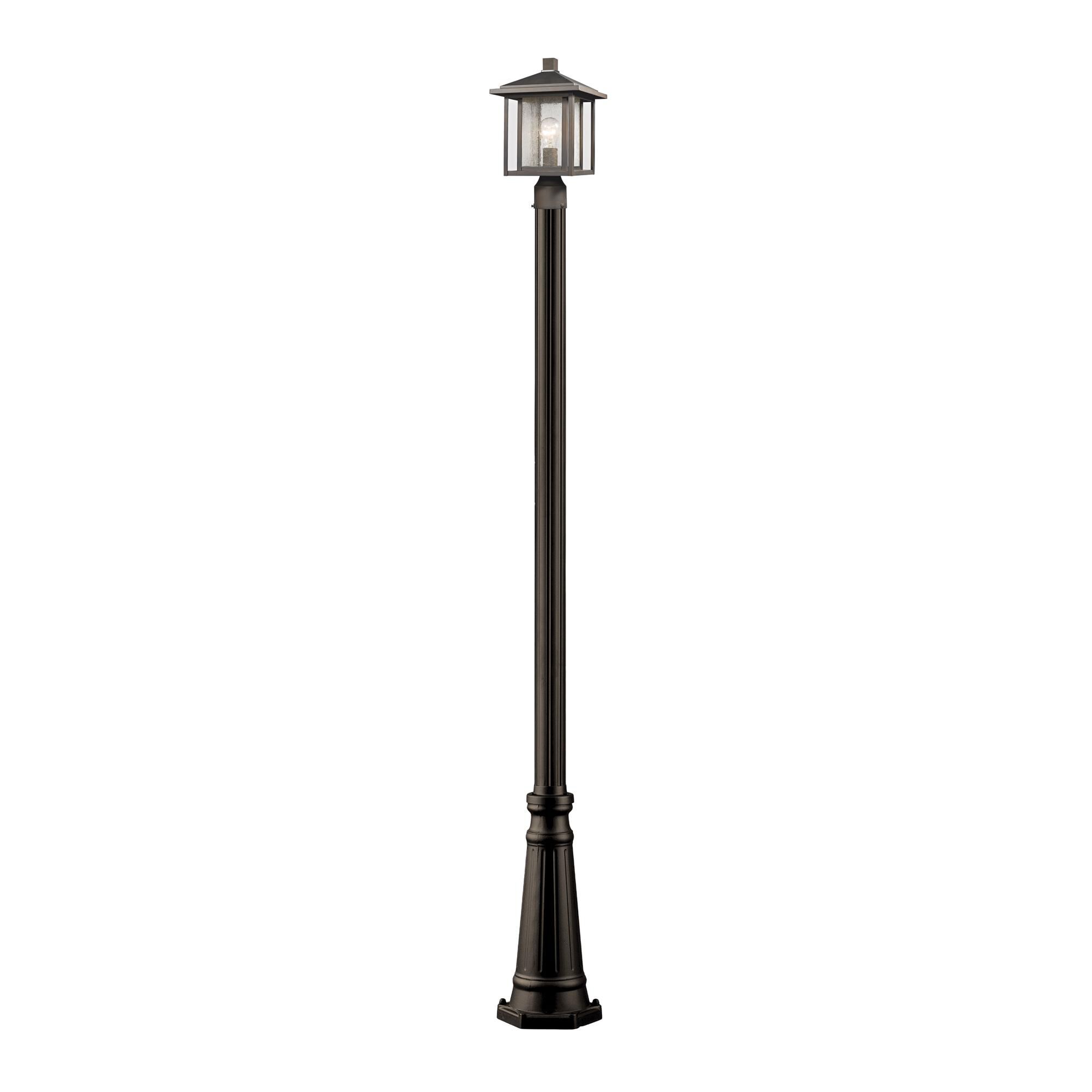 Shown in Oil Rubbed Bronze finish and Glass shade