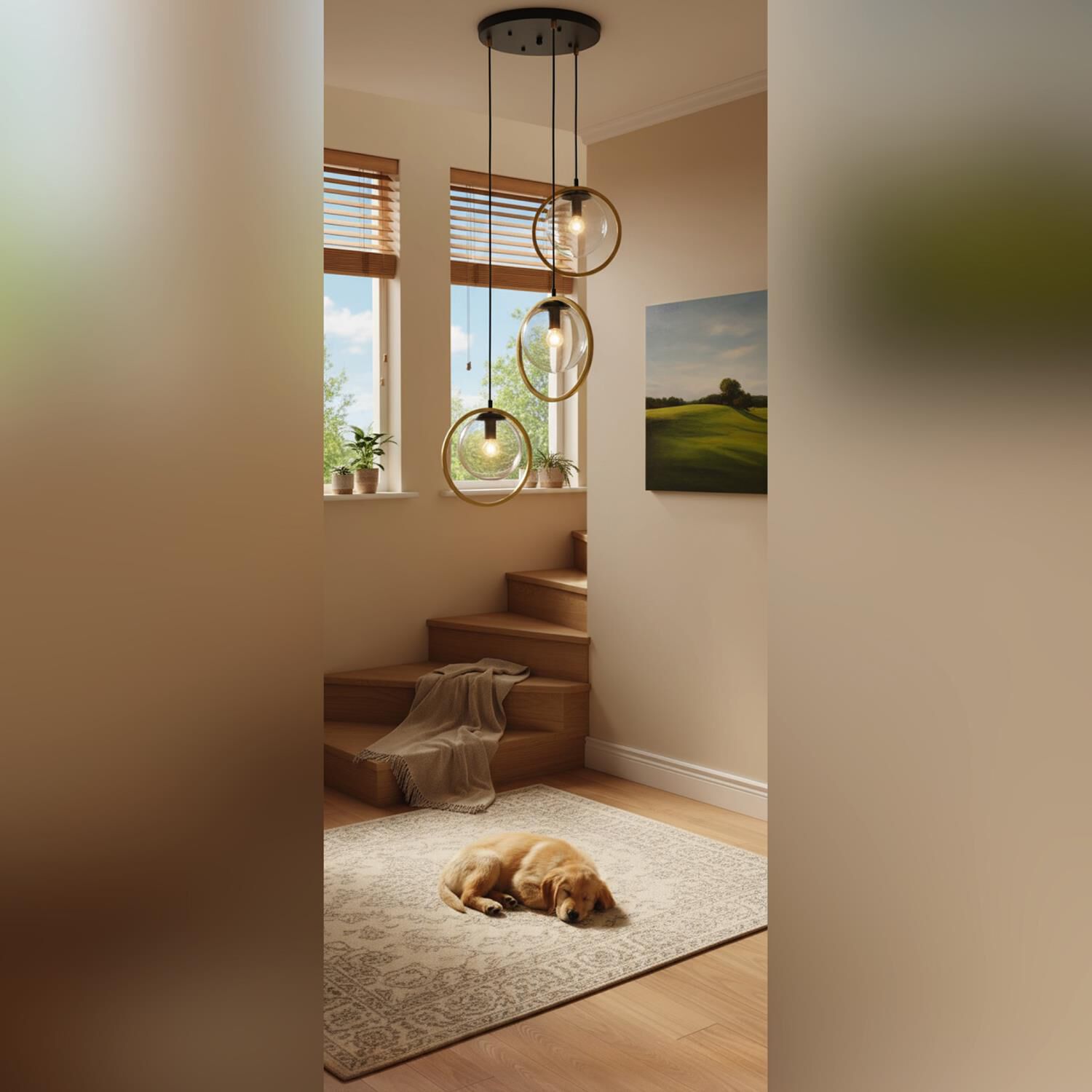 Lugano 17 Inch 3 Light Multi Light Pendant by Artcraft