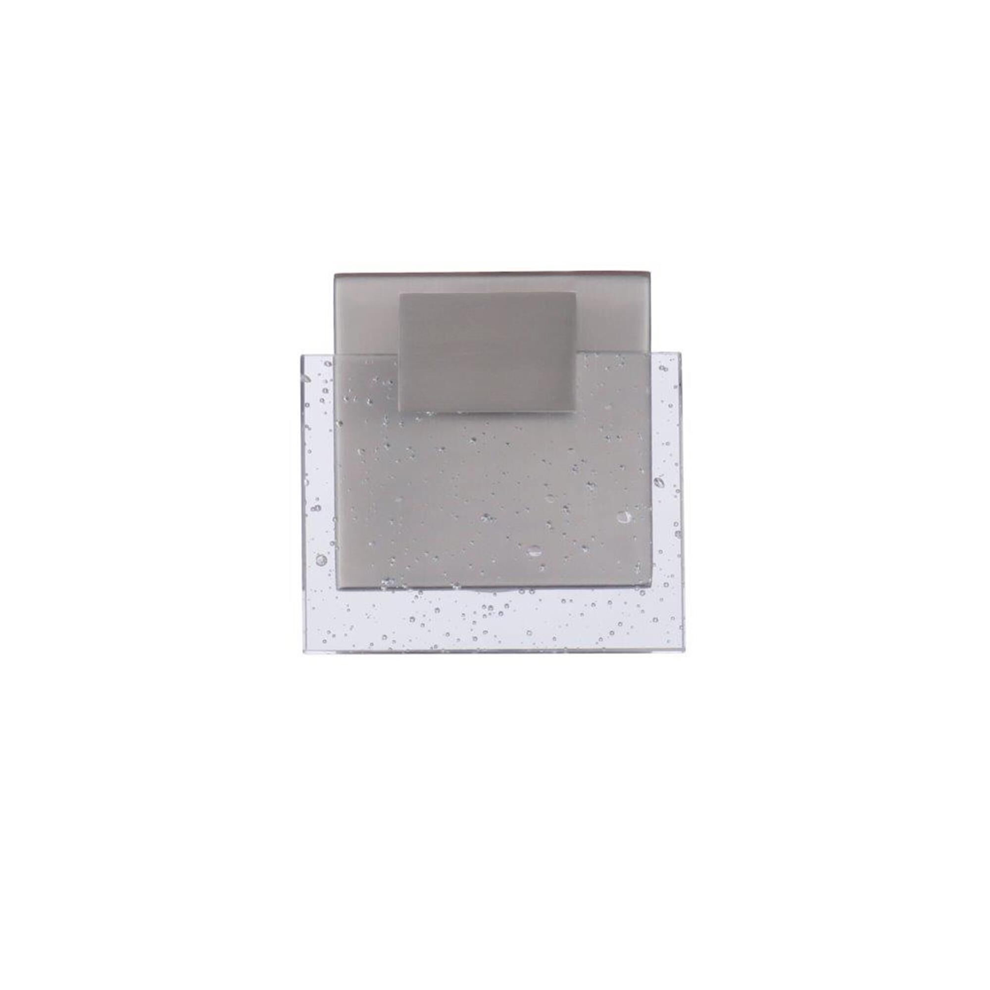 Shown in Brushed Polished Nickel finish and Seeded glass