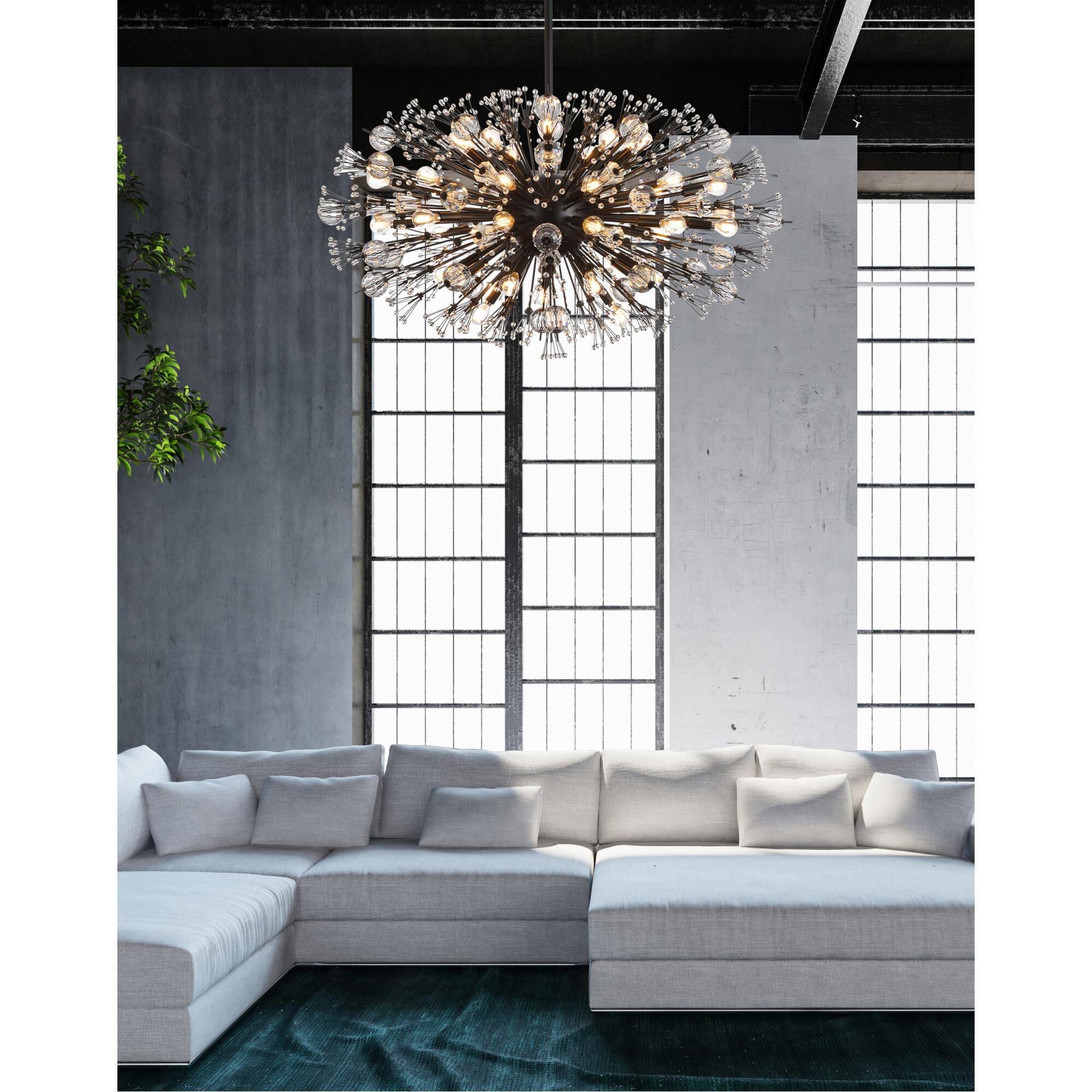 Vera 42 Inch Large Pendant by Elegant Lighting