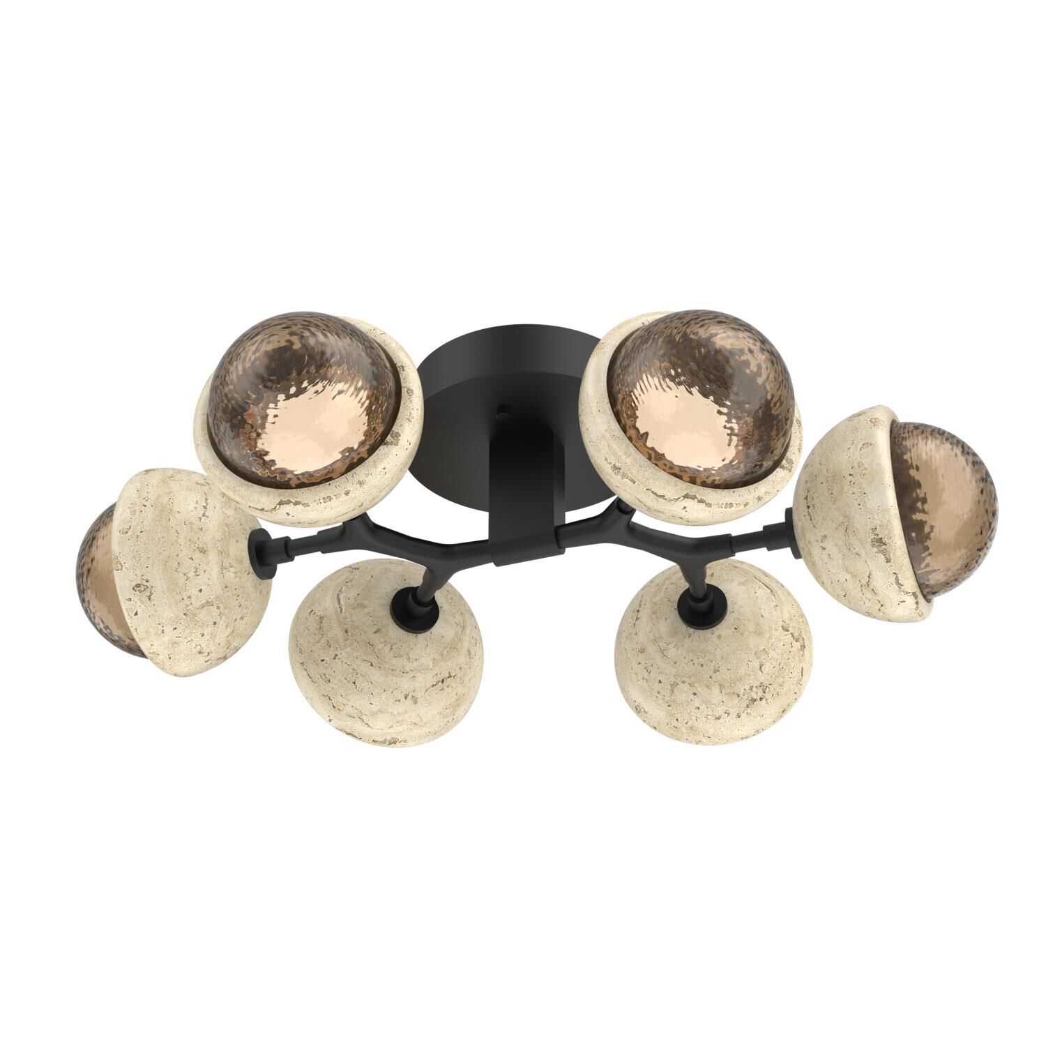 Levi Wilson Cabochon 27 Inch Flush Mount by Hammerton Studio