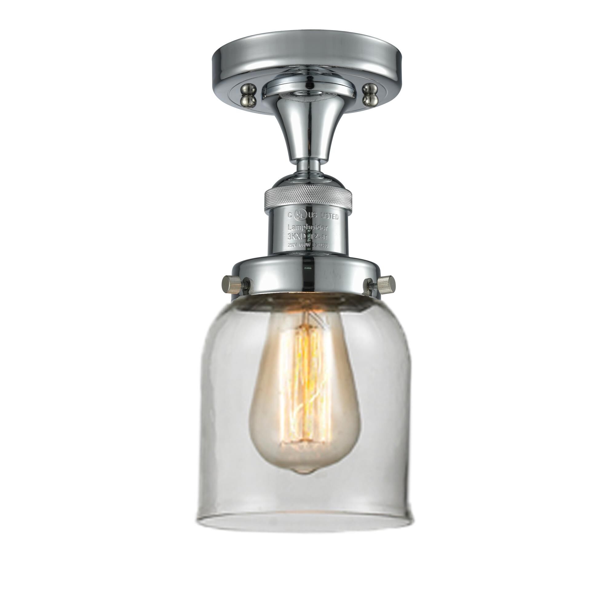 Bruno Marashlian Small Bell 5 Inch 1 Light Semi Flush Mount by Innovations Lighting