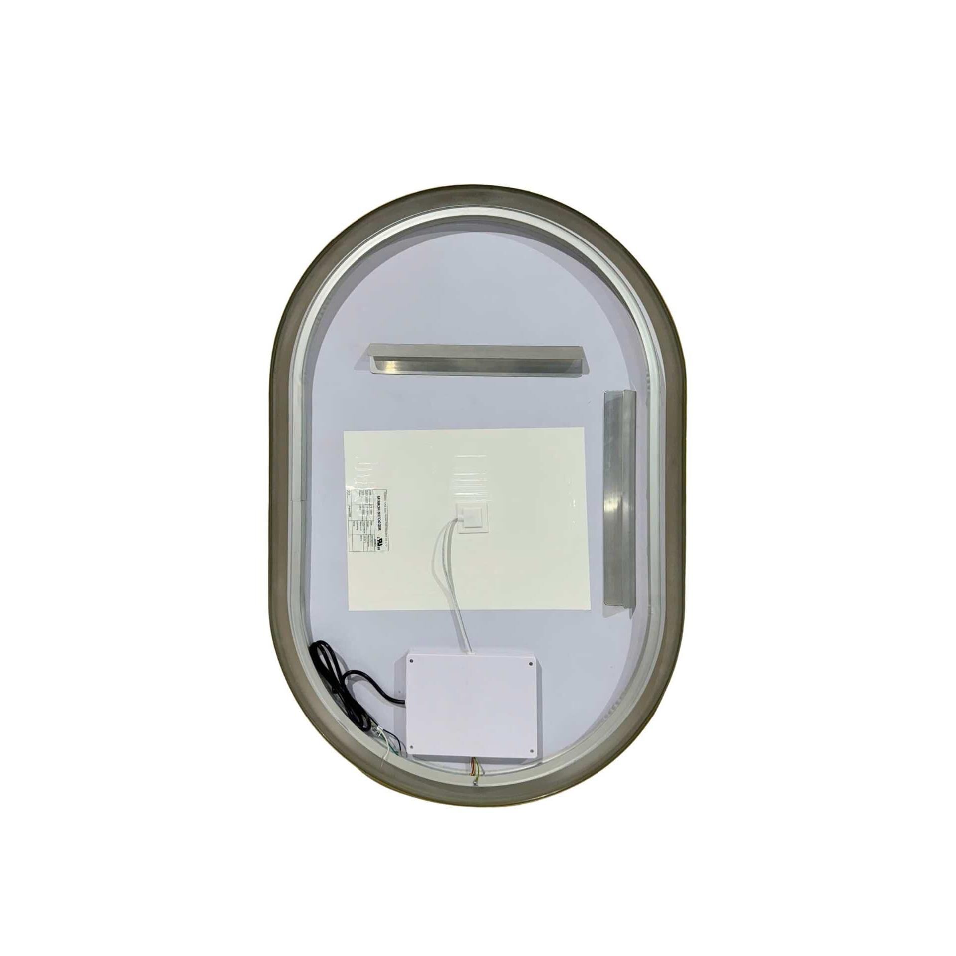 Harmoni 40 Inch Oval LED Lighted Mirror by Elegant Decor