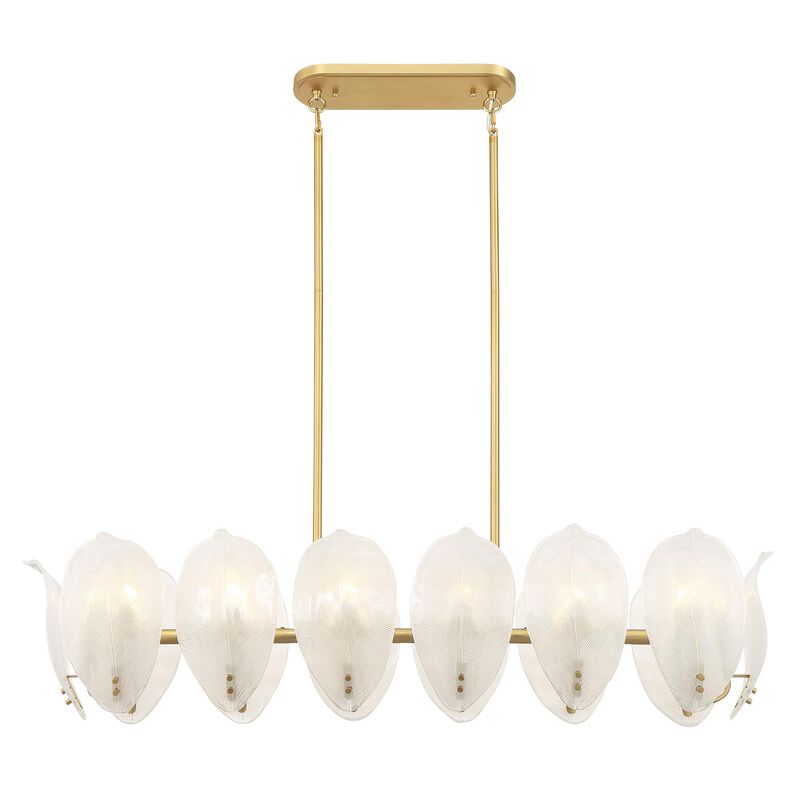 Orchid Medium Linear Chandelier by Metropolitan Lighting