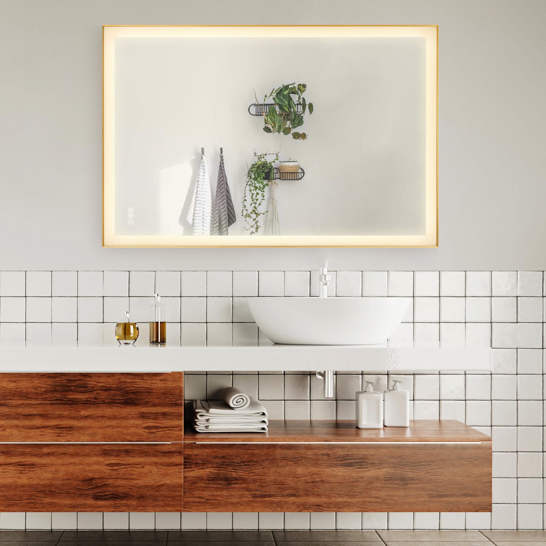 Paulding 48 Inch LED Lighted Mirror by Savoy House