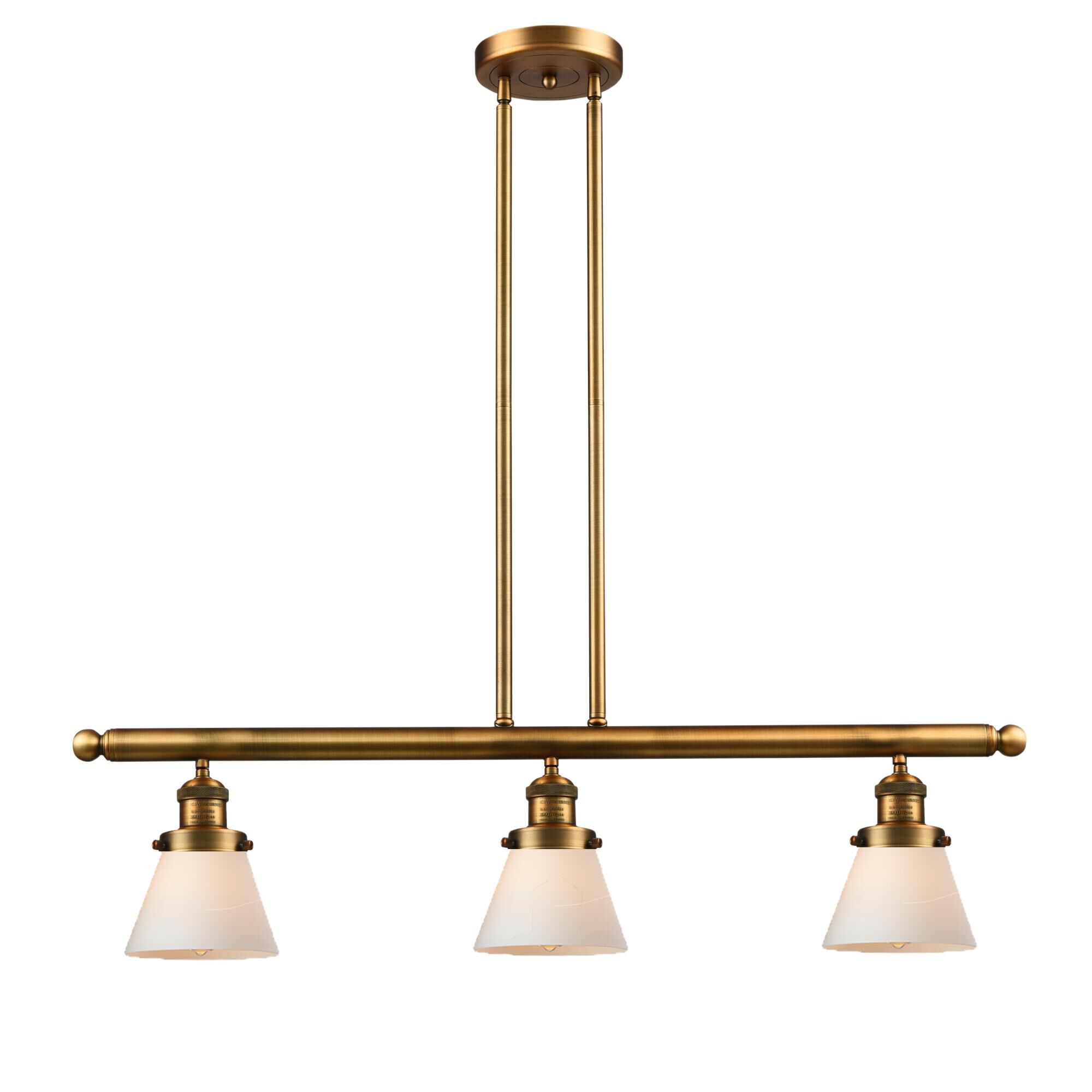 Bruno Marashlian Small Cone 36 Inch 3 Light Linear Suspension Light by Innovations Lighting