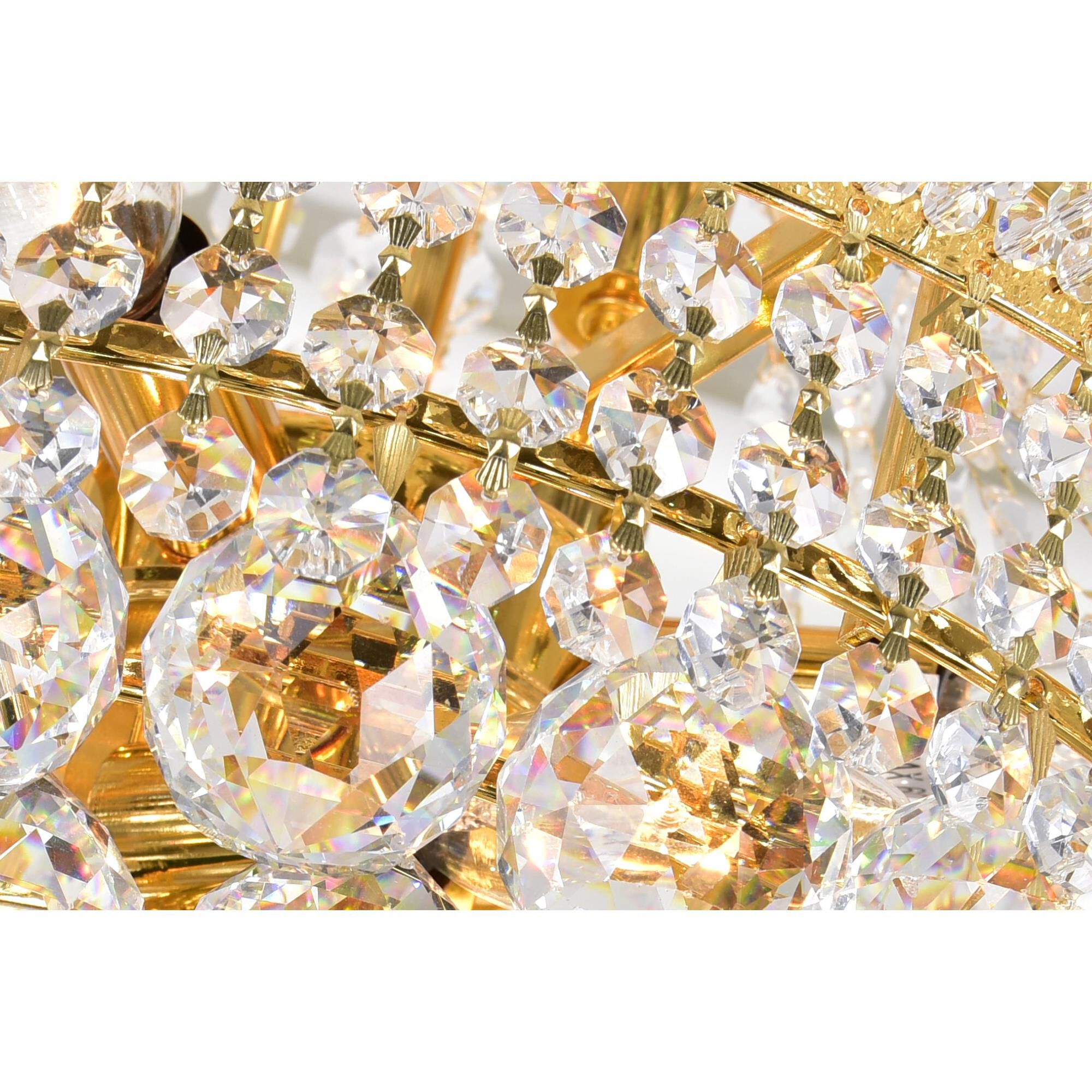 Shown in Gold finish and K9 Clear crystal