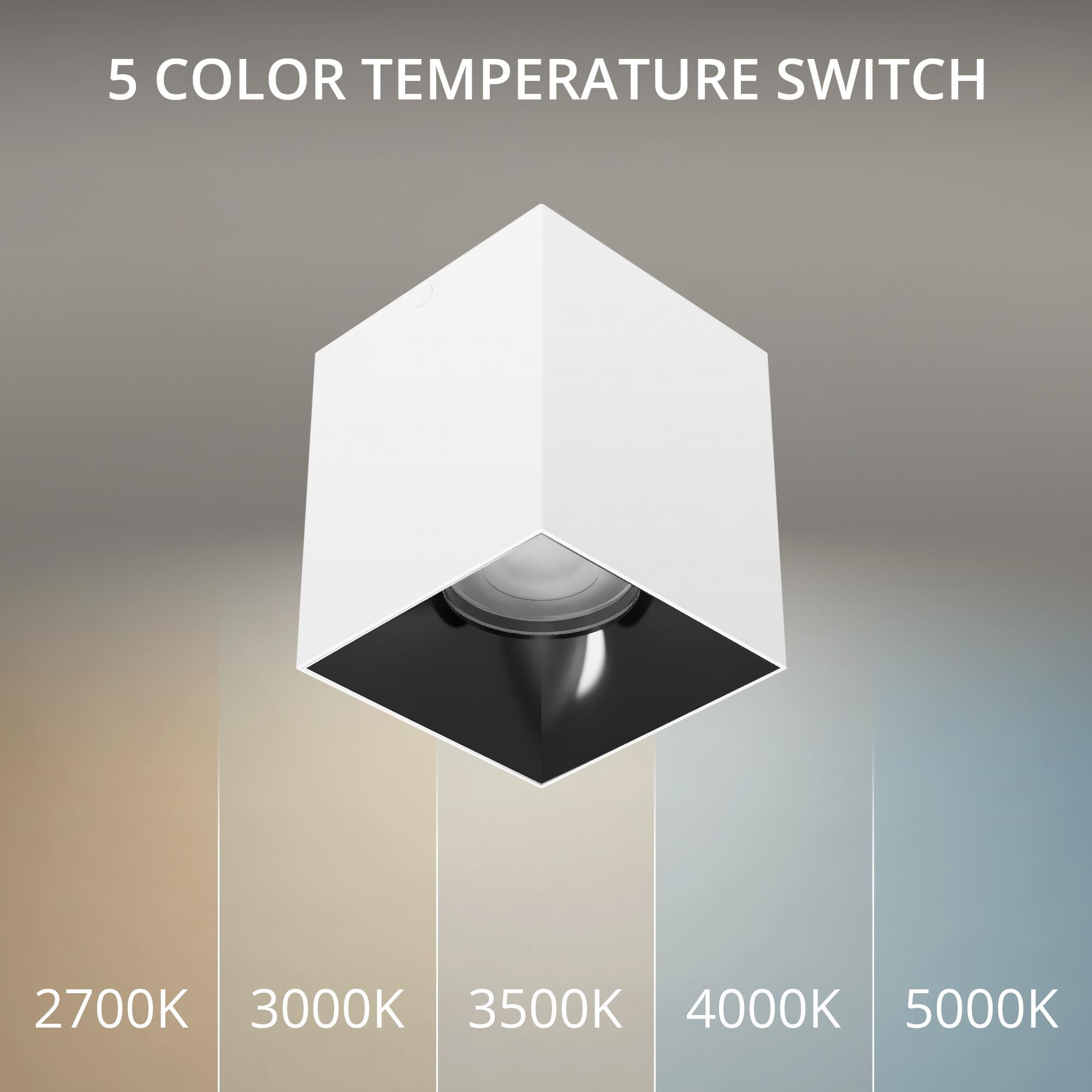 Shown in White and Black finish