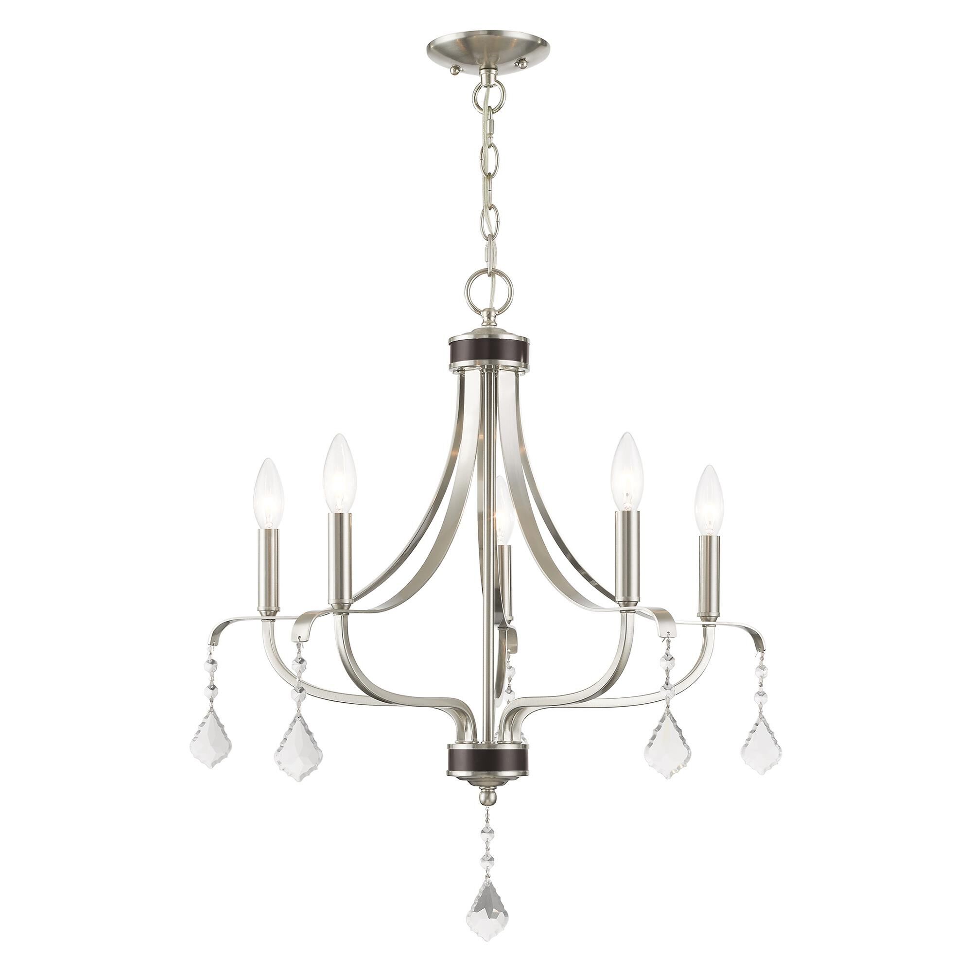 Laurel 24 Inch 5 Light Chandelier by Livex Lighting