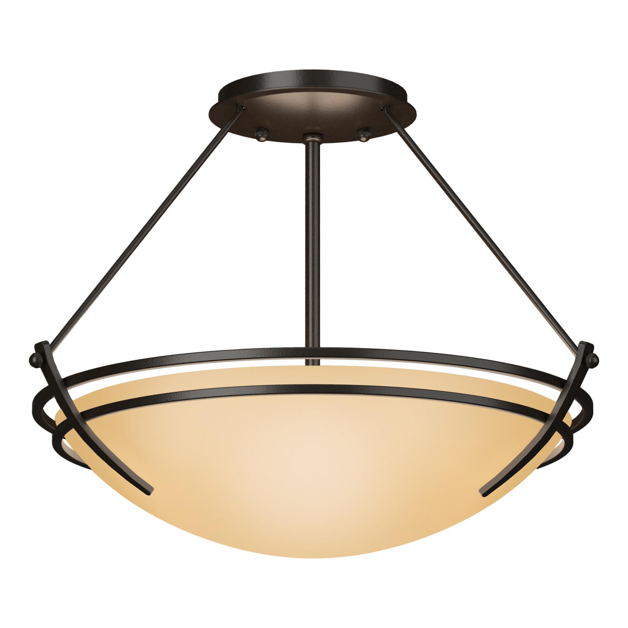 Presidio Tryne 16 Inch 2 Light Semi Flush Mount by Hubbardton Forge