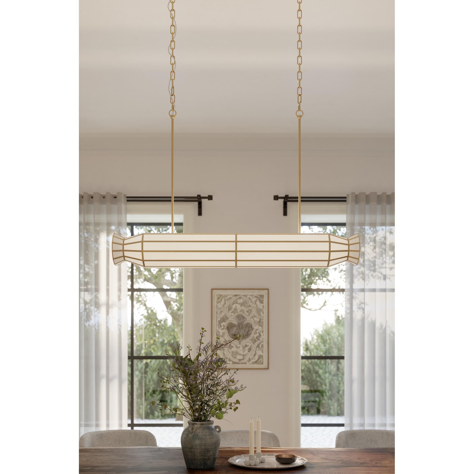 Jaxen 48 Inch Linear Suspension Light by Metropolitan Lighting