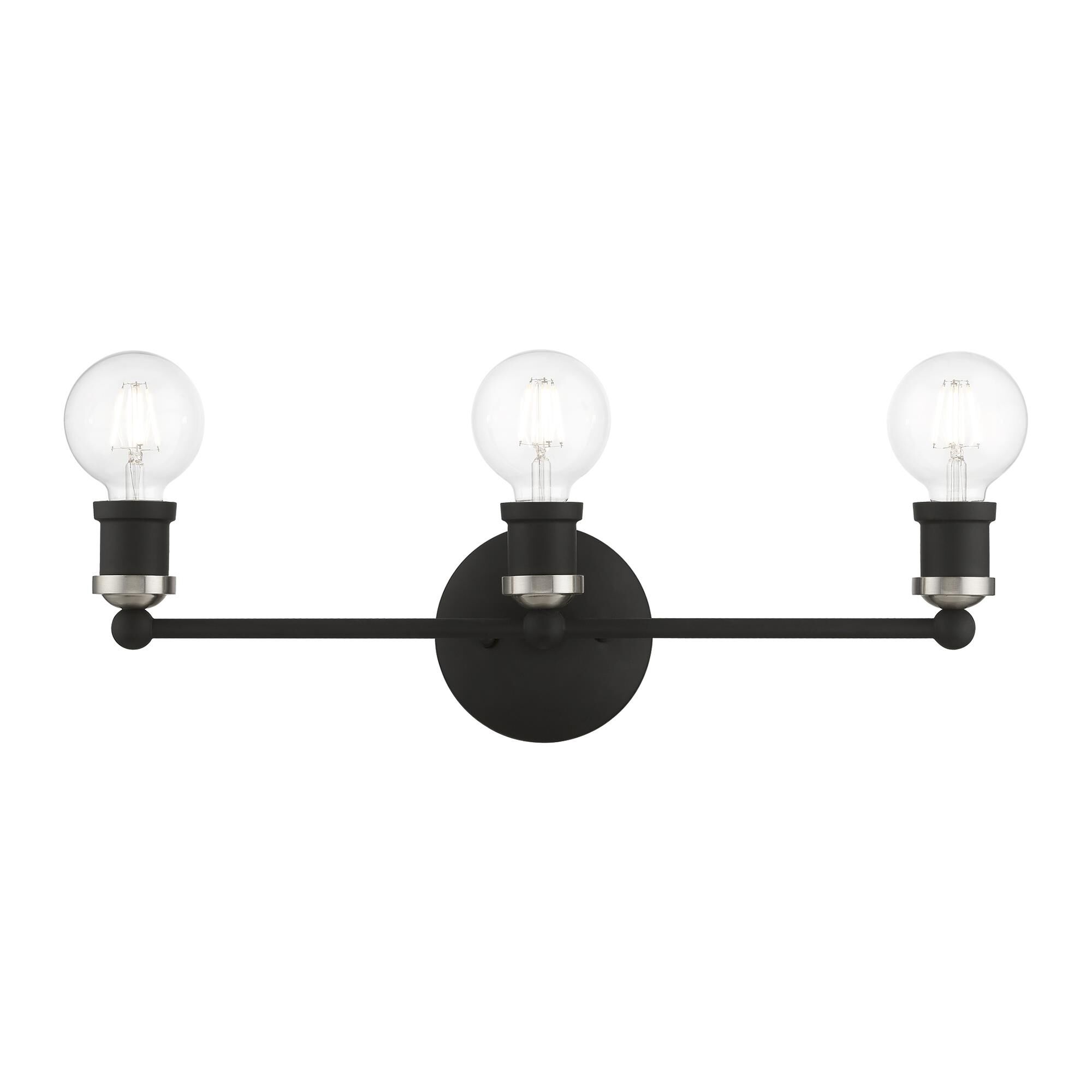 Shown in Black with Brushed Nickel Accents finish
