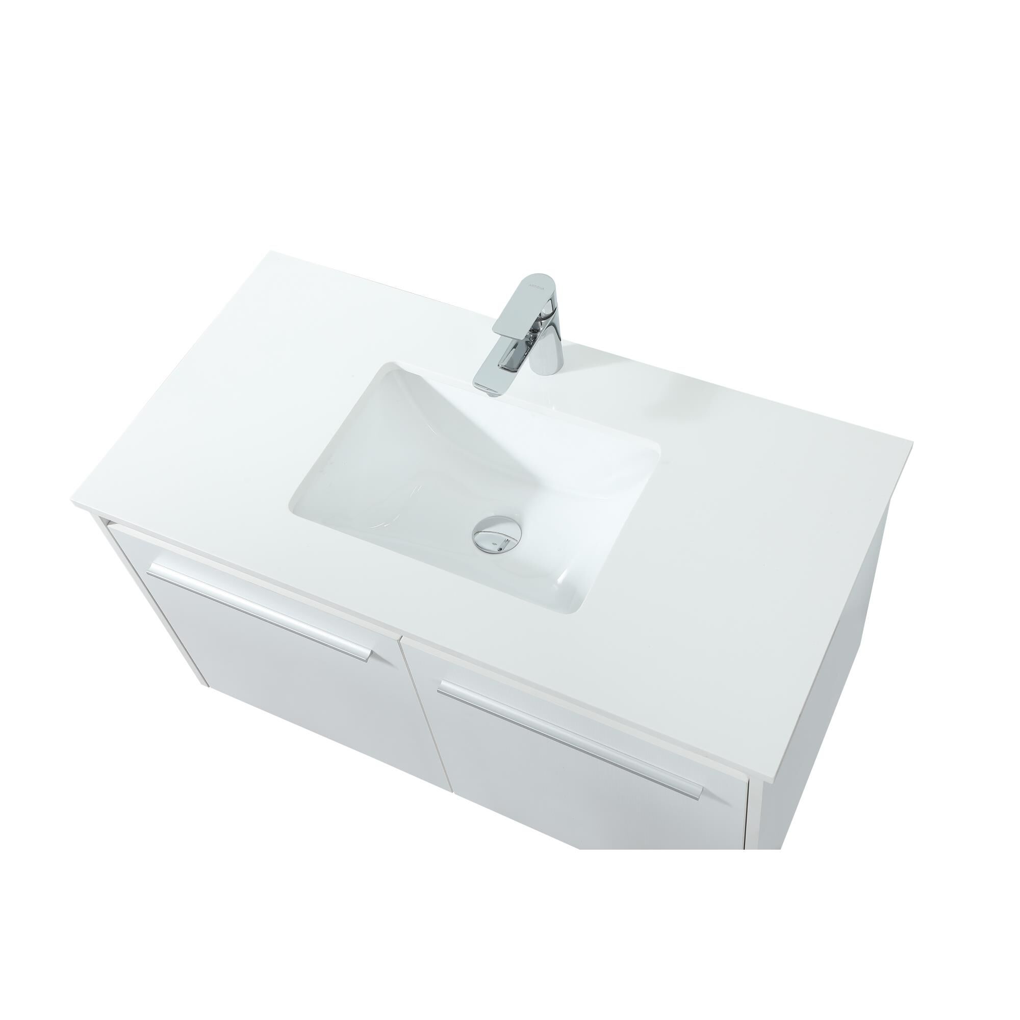 Shown in White finish