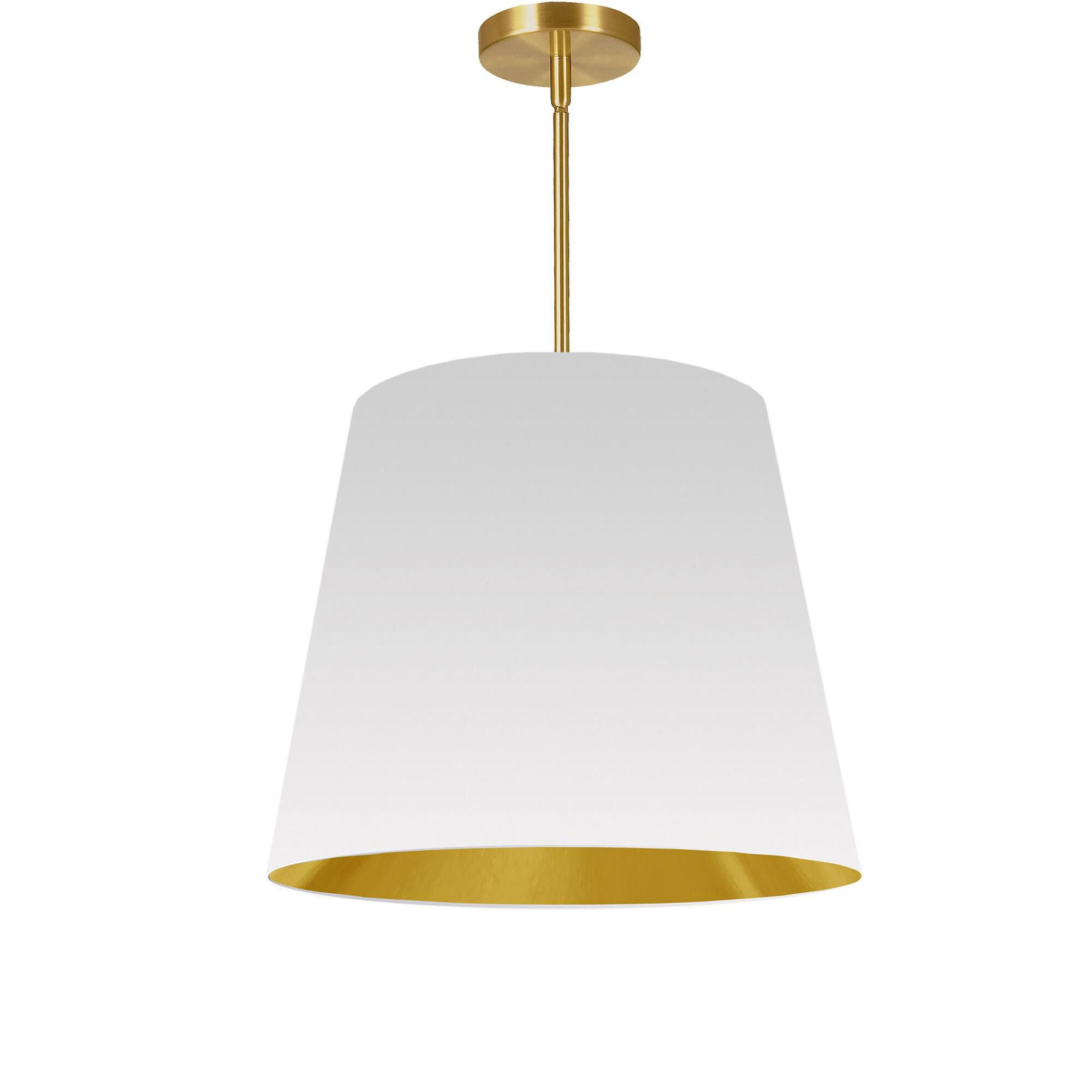 Shown in White and Gold finish