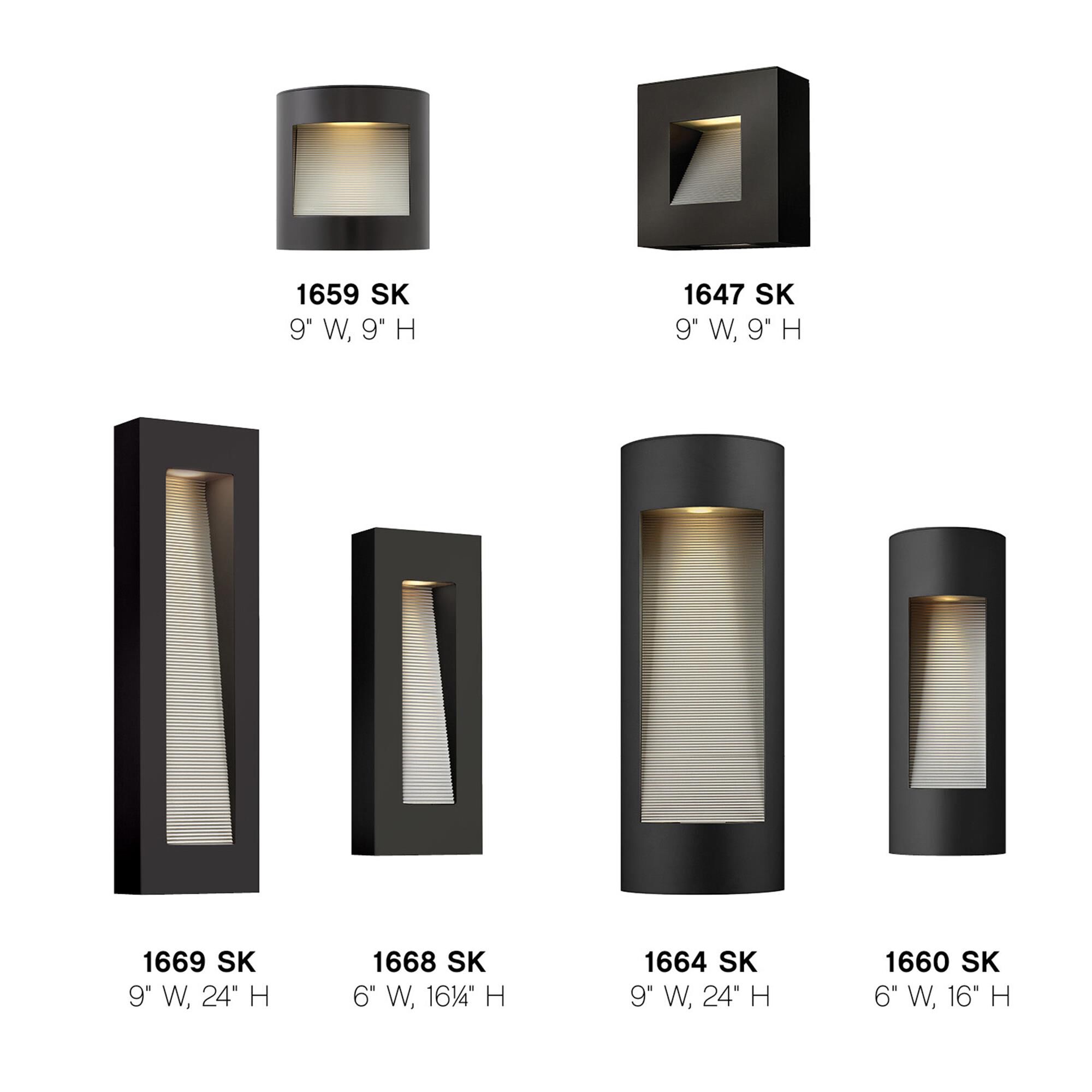 Shown in Satin Black finish and Etched  Lens glass