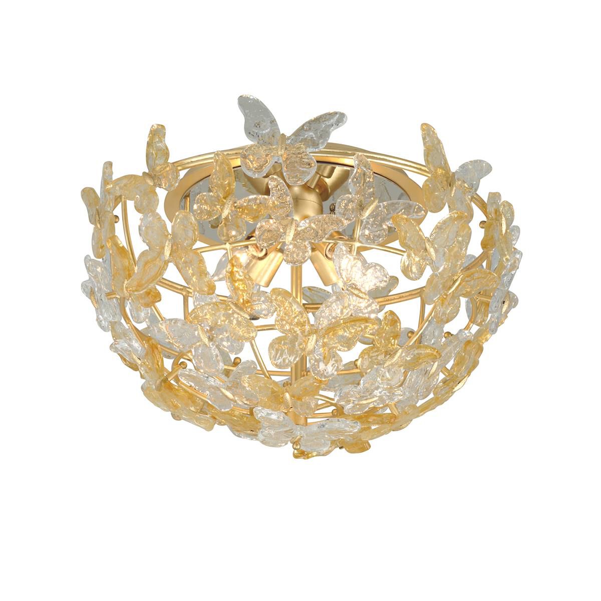 Martyn Lawrence Bullard Milan 4 Light Flush Mount by Corbett Lighting