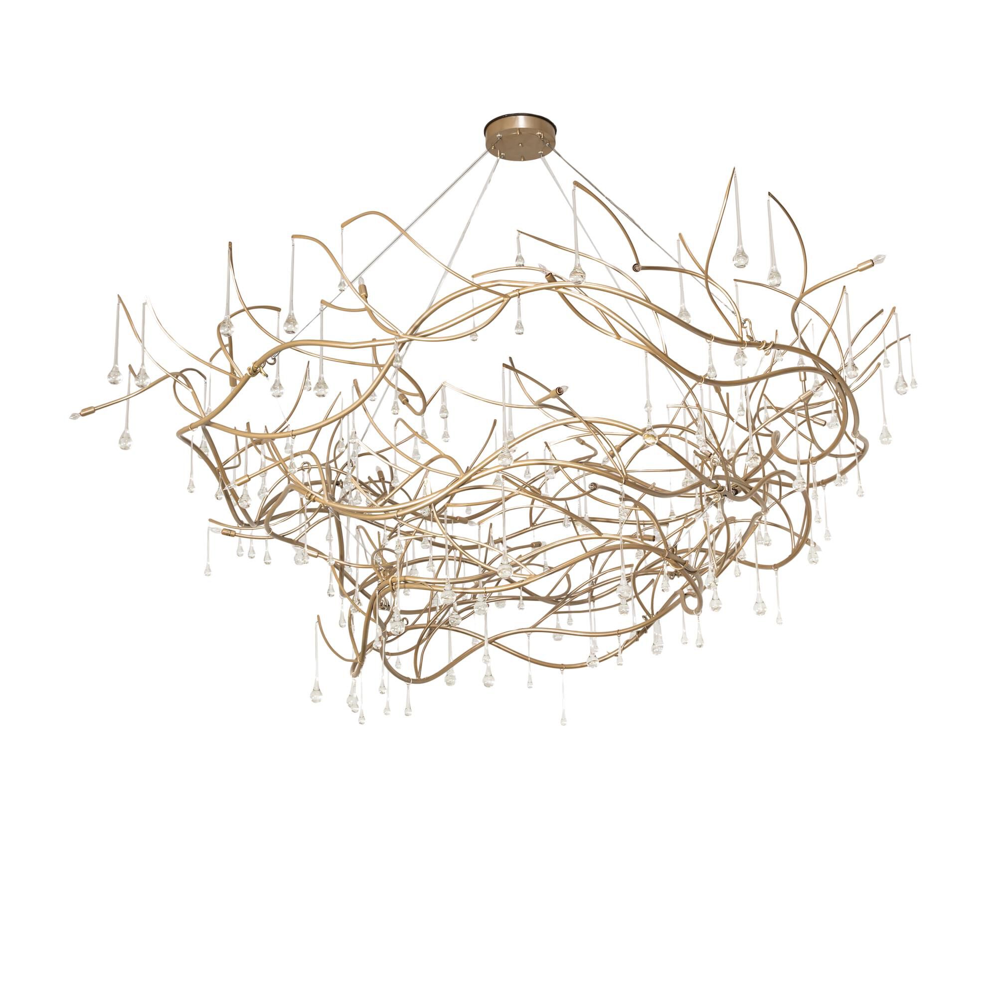 Crystal Tear Drop 96 Inch 32 Light Chandelier by Meyda Lighting